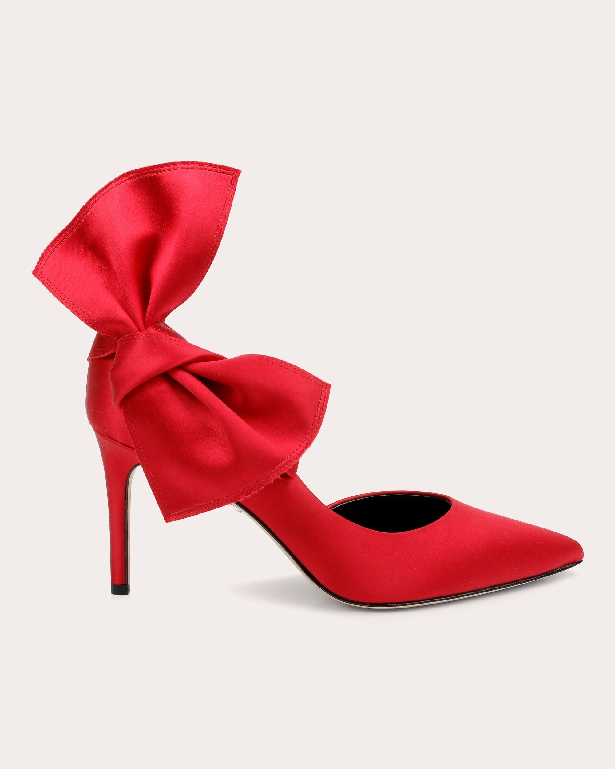 Belmont Bow-Embellished Satin Pump