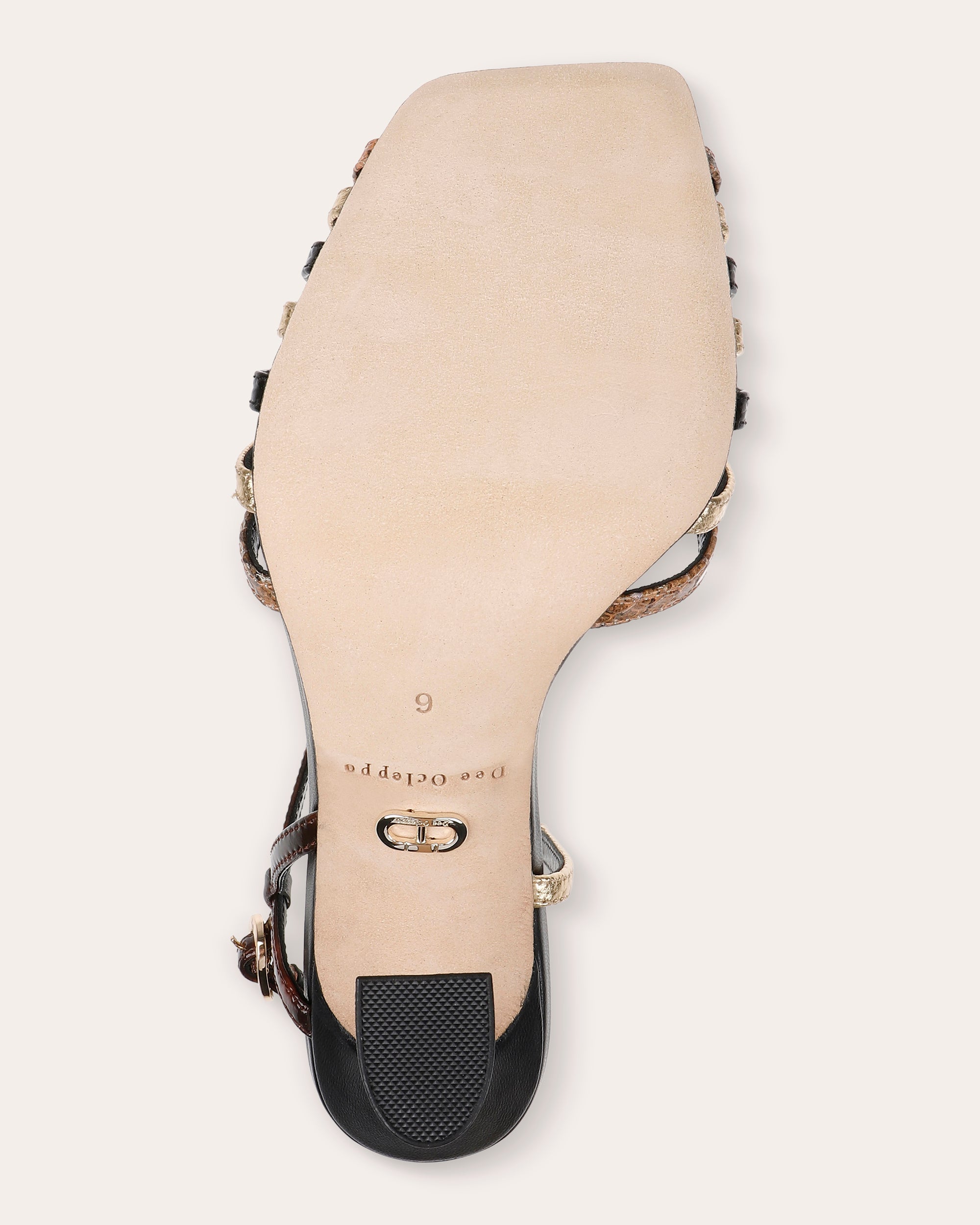Carmel Metallic-Leather Sandal