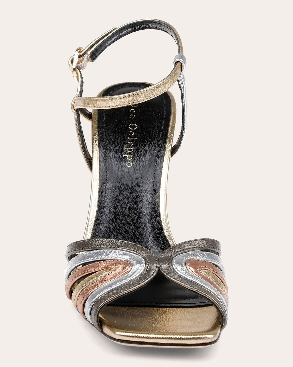 Carmel Metallic-Leather Sandal