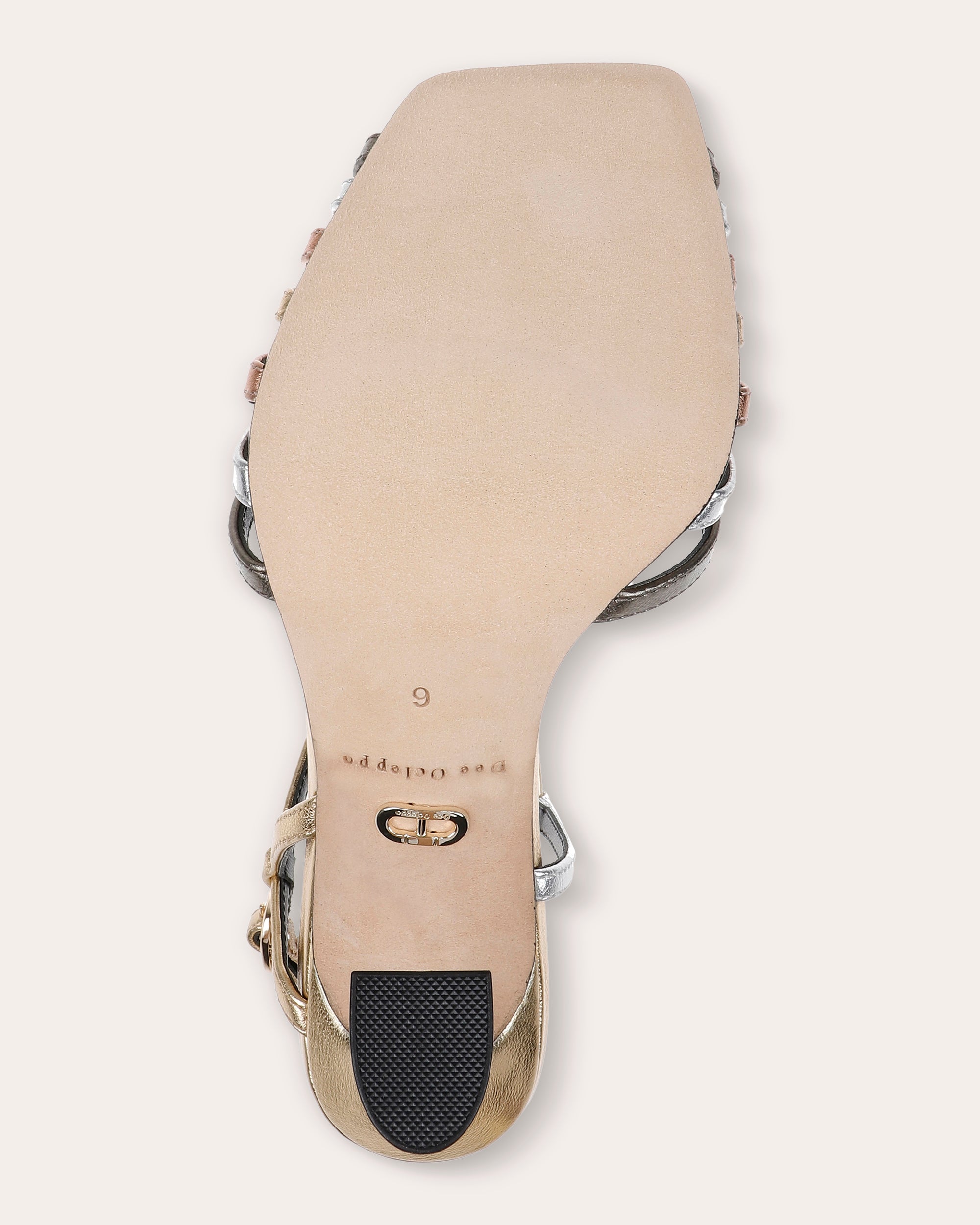 Carmel Metallic-Leather Sandal