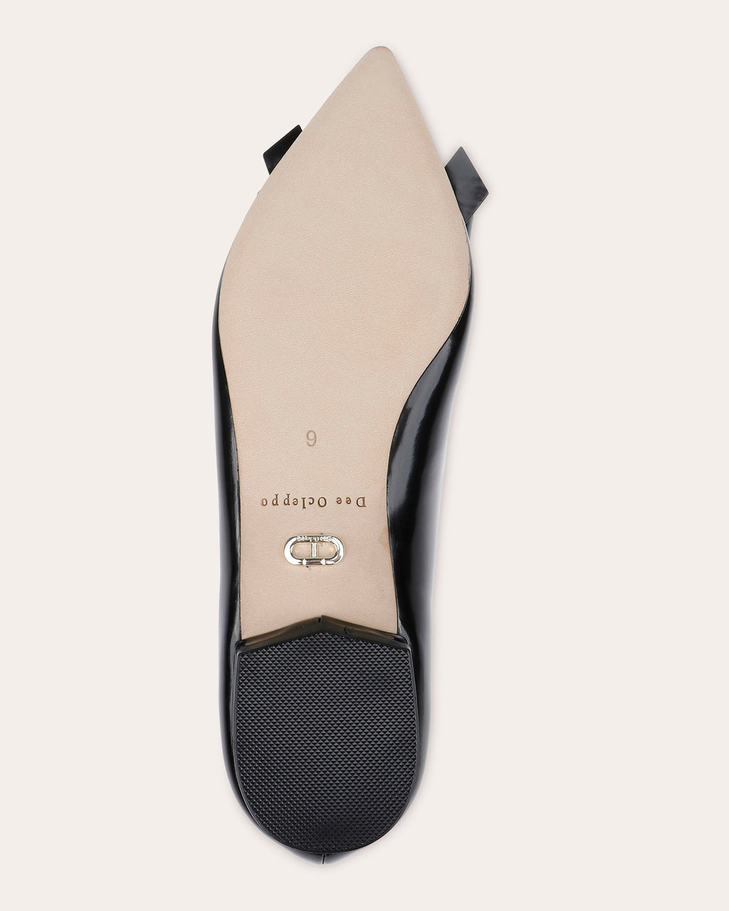 Clinton Bow-Embellished Patent-Leather Flat