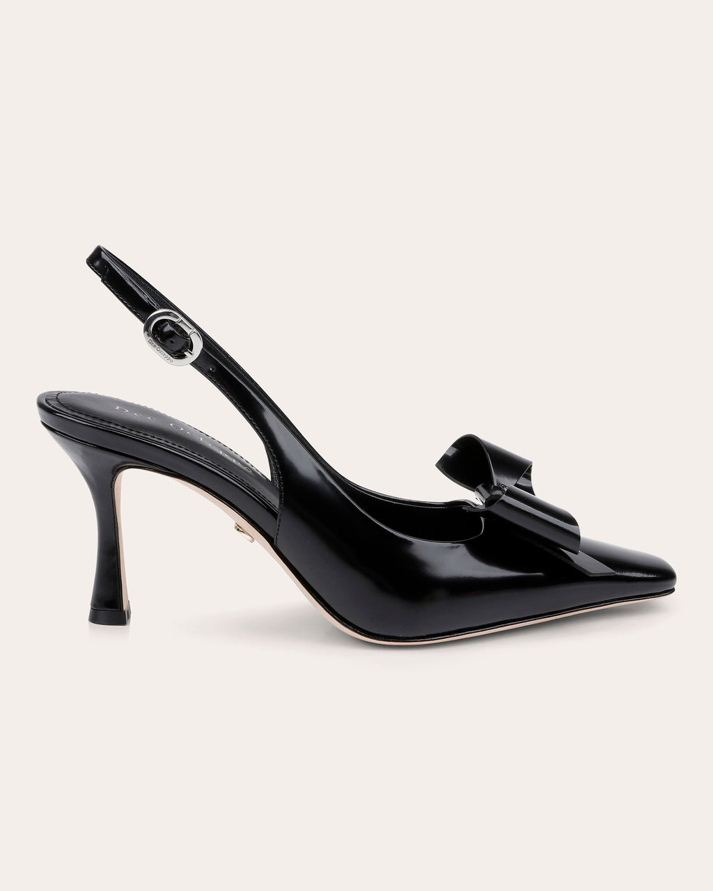 Coronado Bow-Embellished Leather Slingback Pump