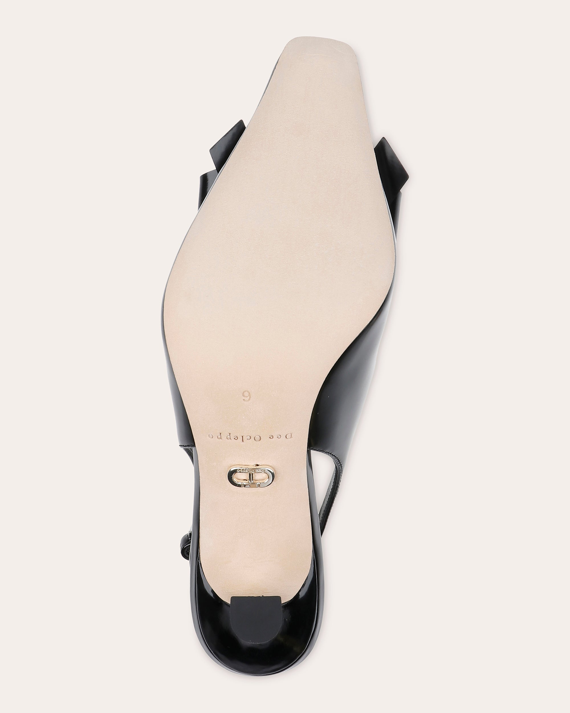 Coronado Bow-Embellished Leather Slingback Pump