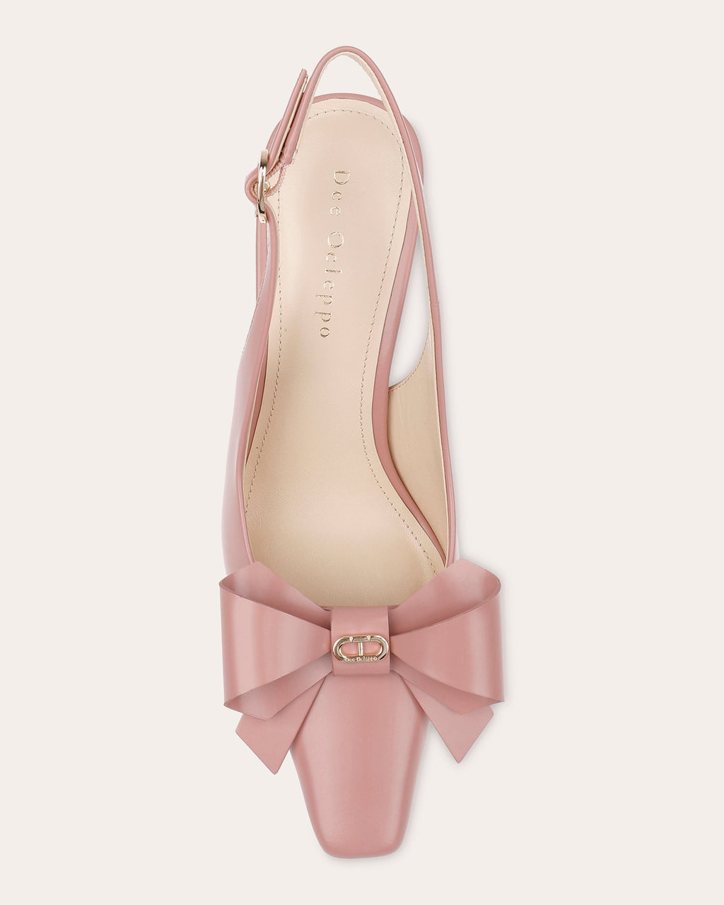 Coronado Bow-Embellished Leather Slingback Pump