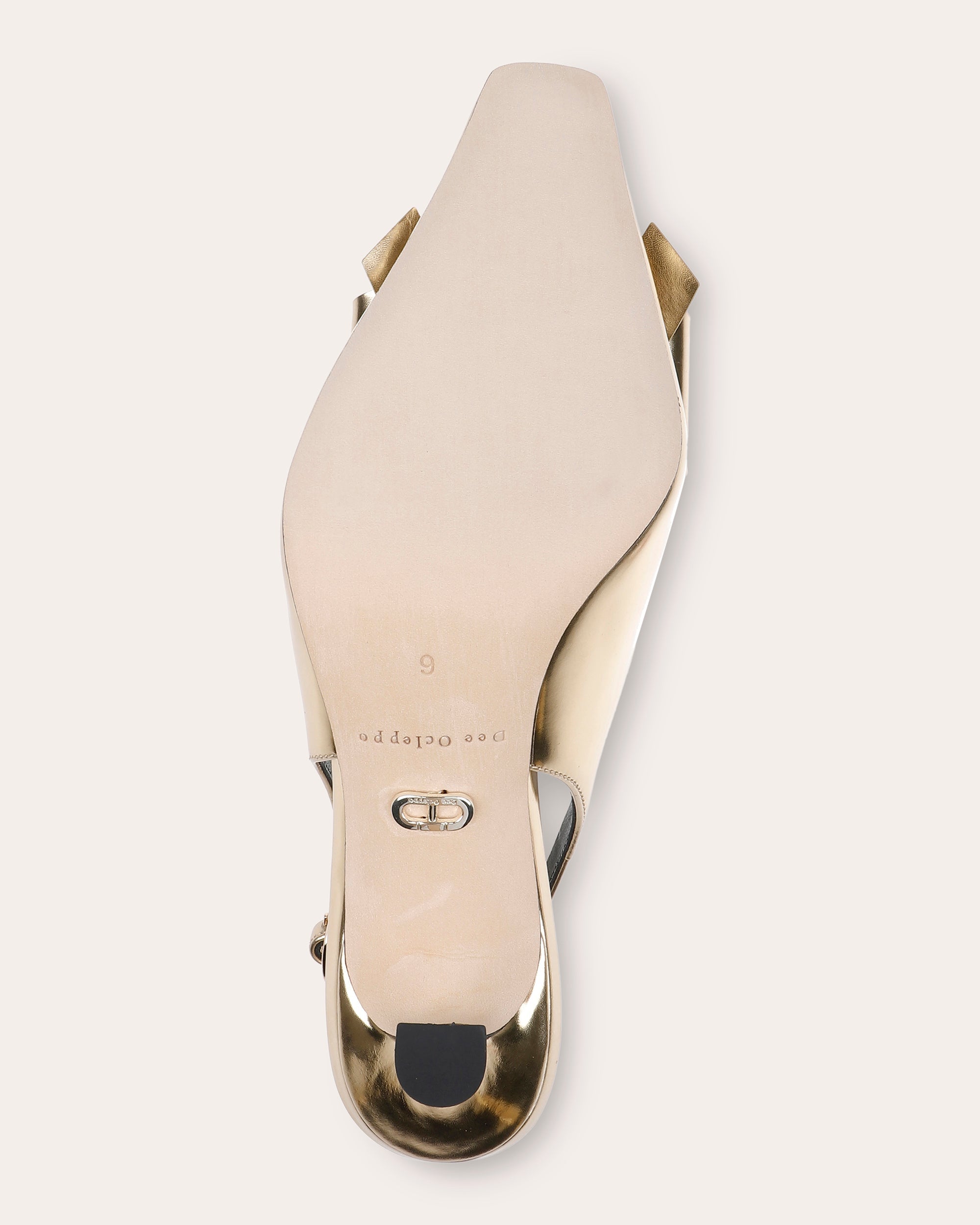 Coronado Bow-Embellished Metallic-Leather Slingback Pump