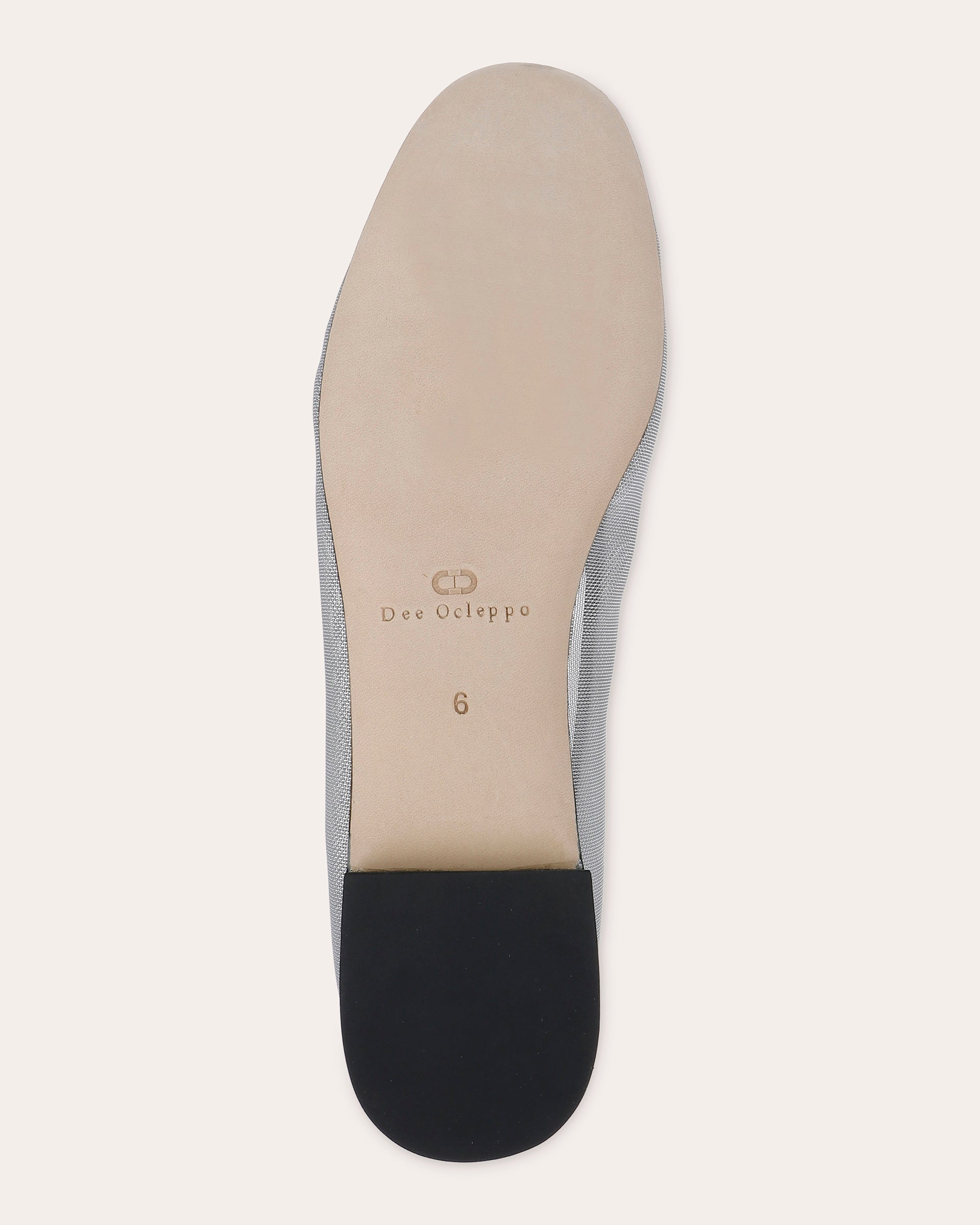 Dixon II Bow-Embellished Metallic-Mesh Ballet Flat