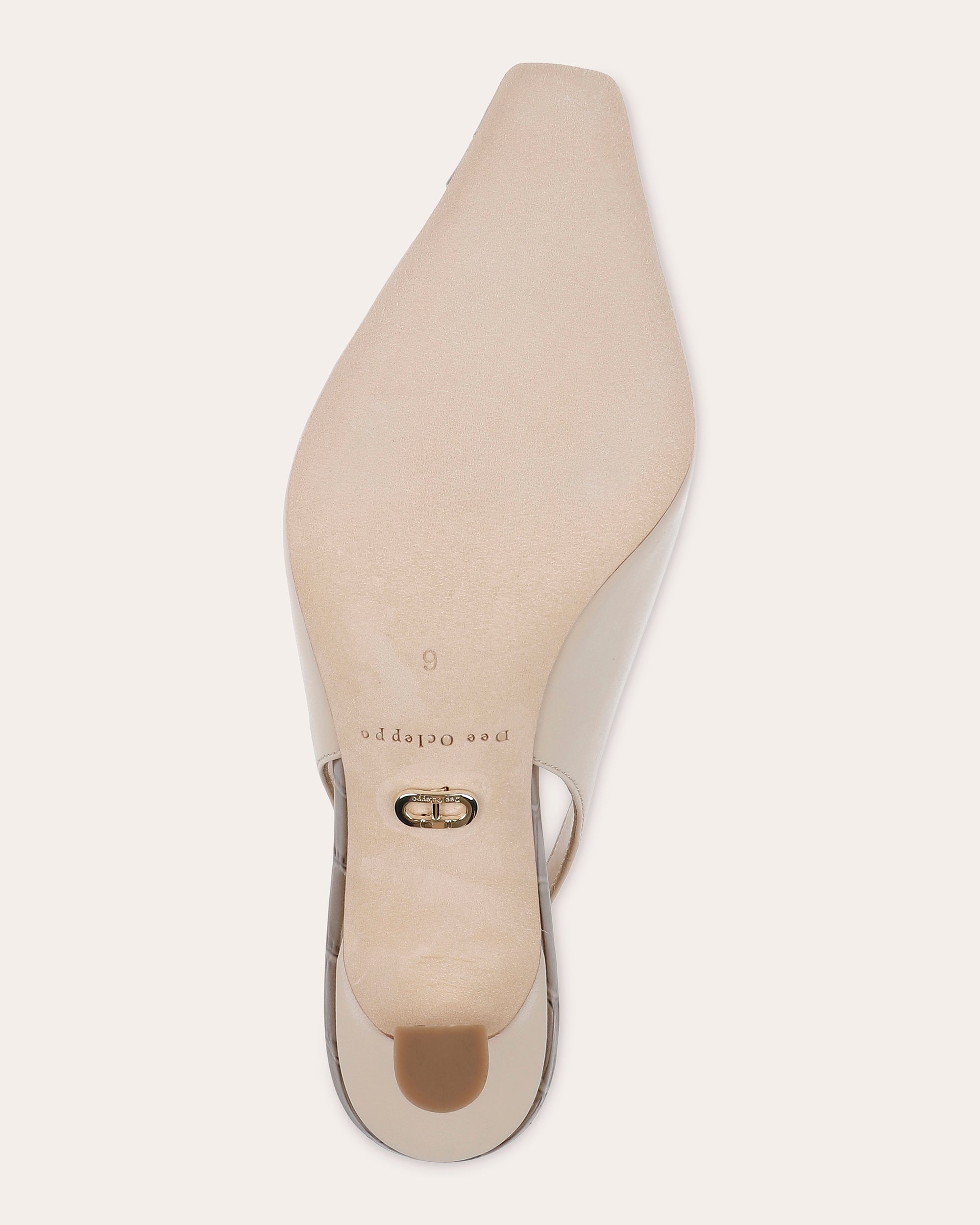 Fremont Embossed-Trimmed Leather Slingback