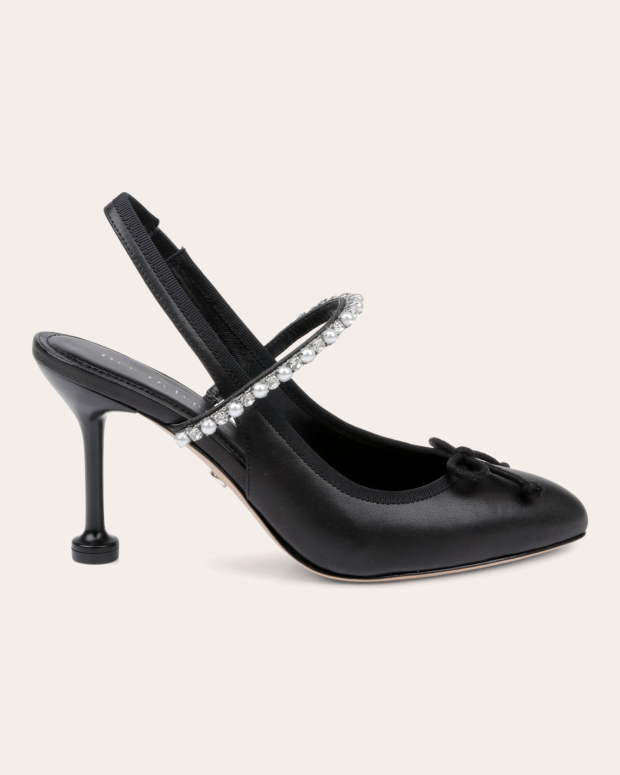 Houston Embellished Leather Slingback Pump