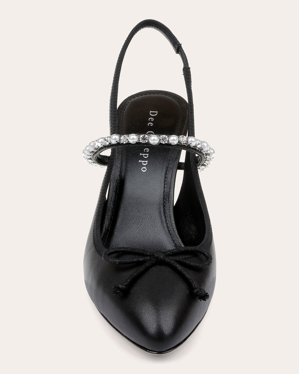 Houston Embellished Leather Slingback Pump
