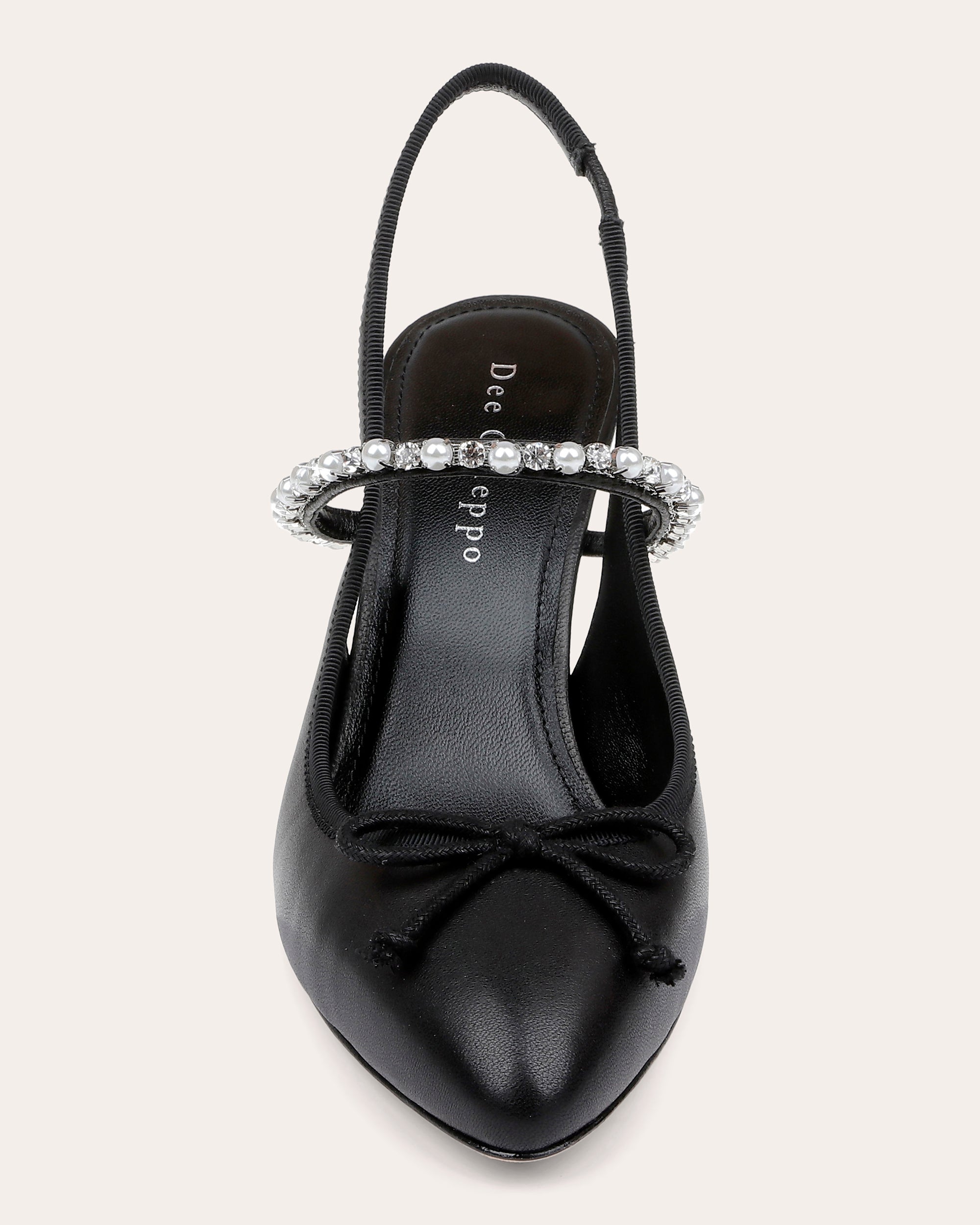 Houston Embellished Leather Slingback Pump