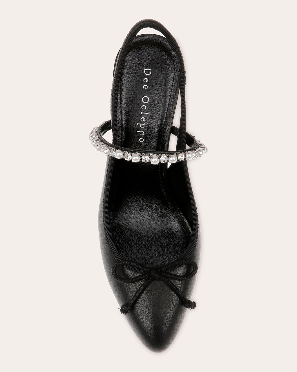 Houston Embellished Leather Slingback Pump
