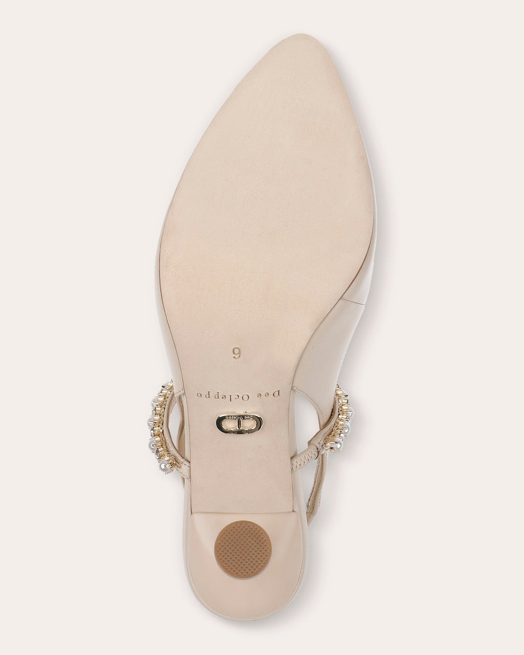Houston Embellished Leather Slingback Pump