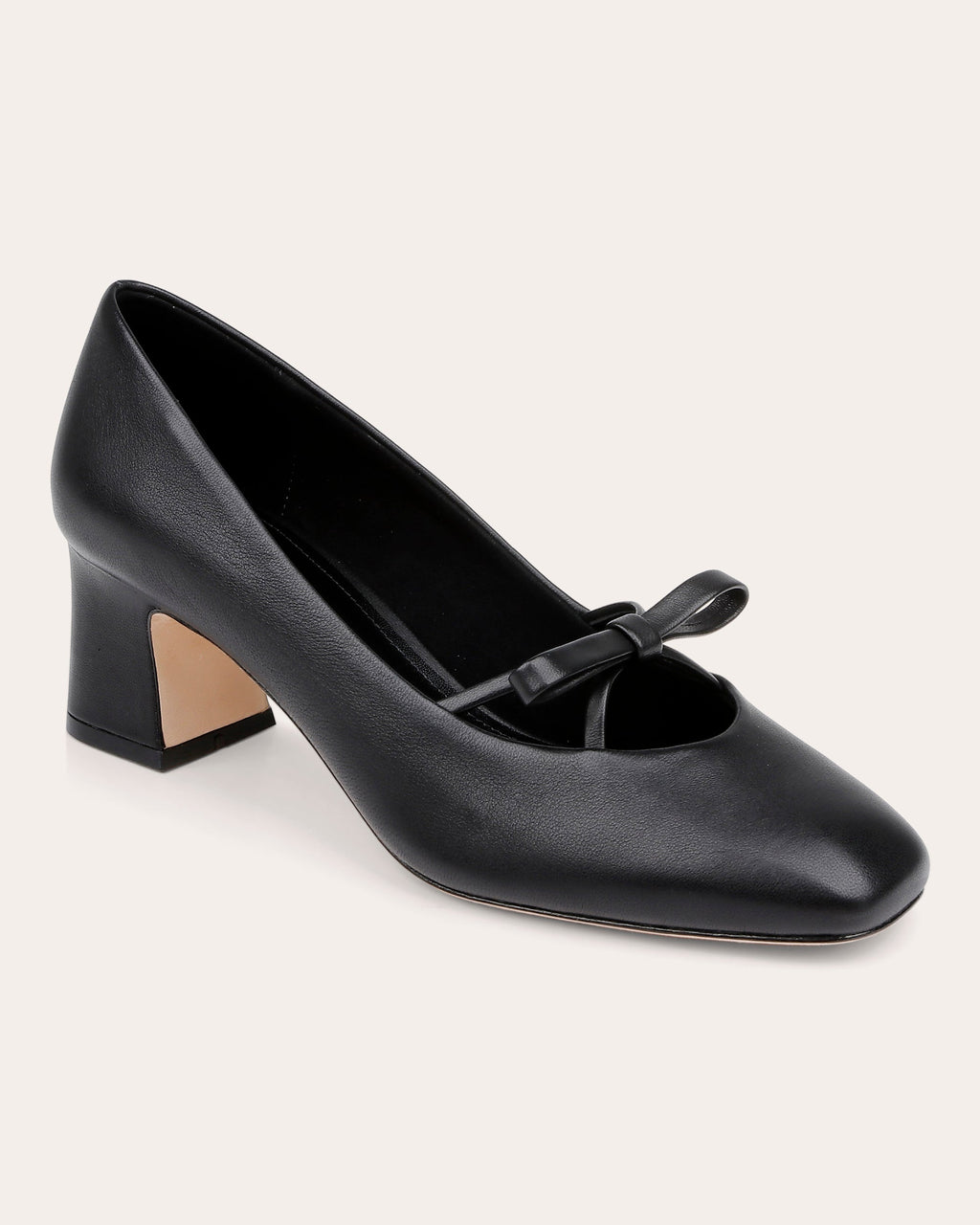 Zion Bow-Embellished Leather Pump