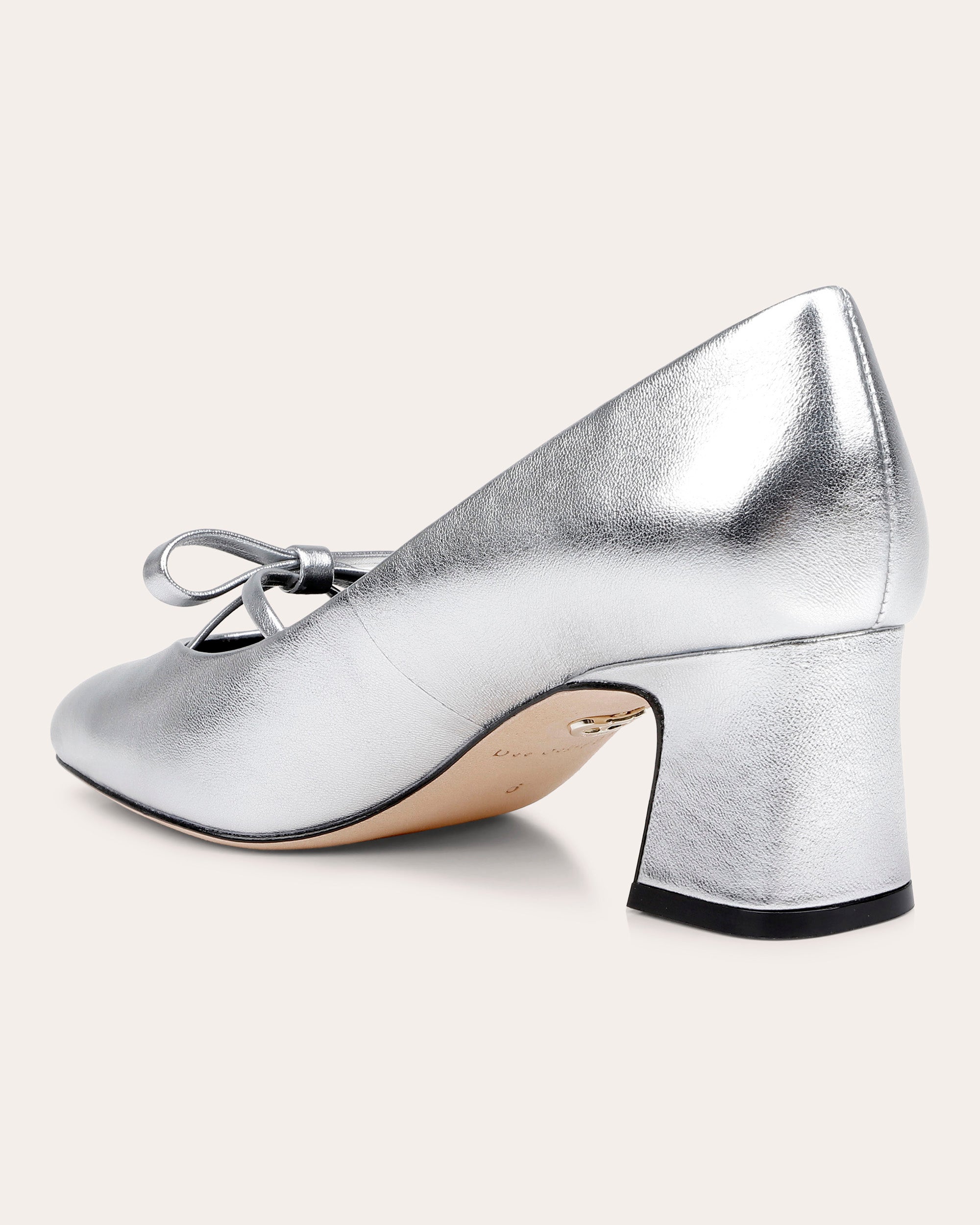 Zion Bow-Embellished Metallic-Leather Pump