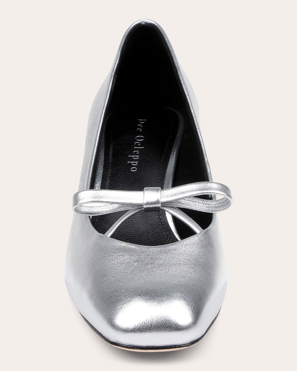 Zion Bow-Embellished Metallic-Leather Pump