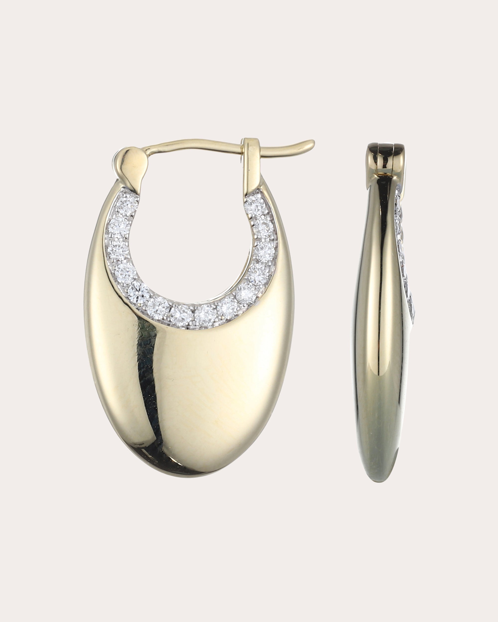 6th Orbit 14K Gold Diamond Earrings