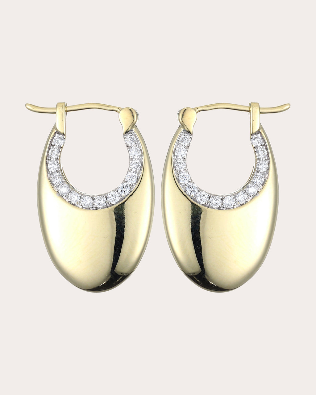 6th Orbit 14K Gold Diamond Earrings