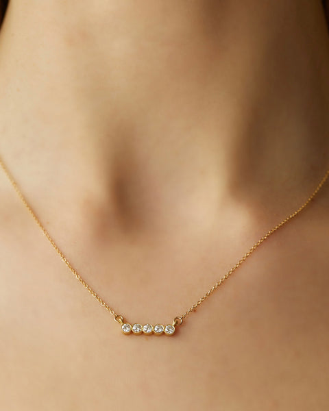 Circle of 5ths 18K Gold Diamond Pendant Necklace