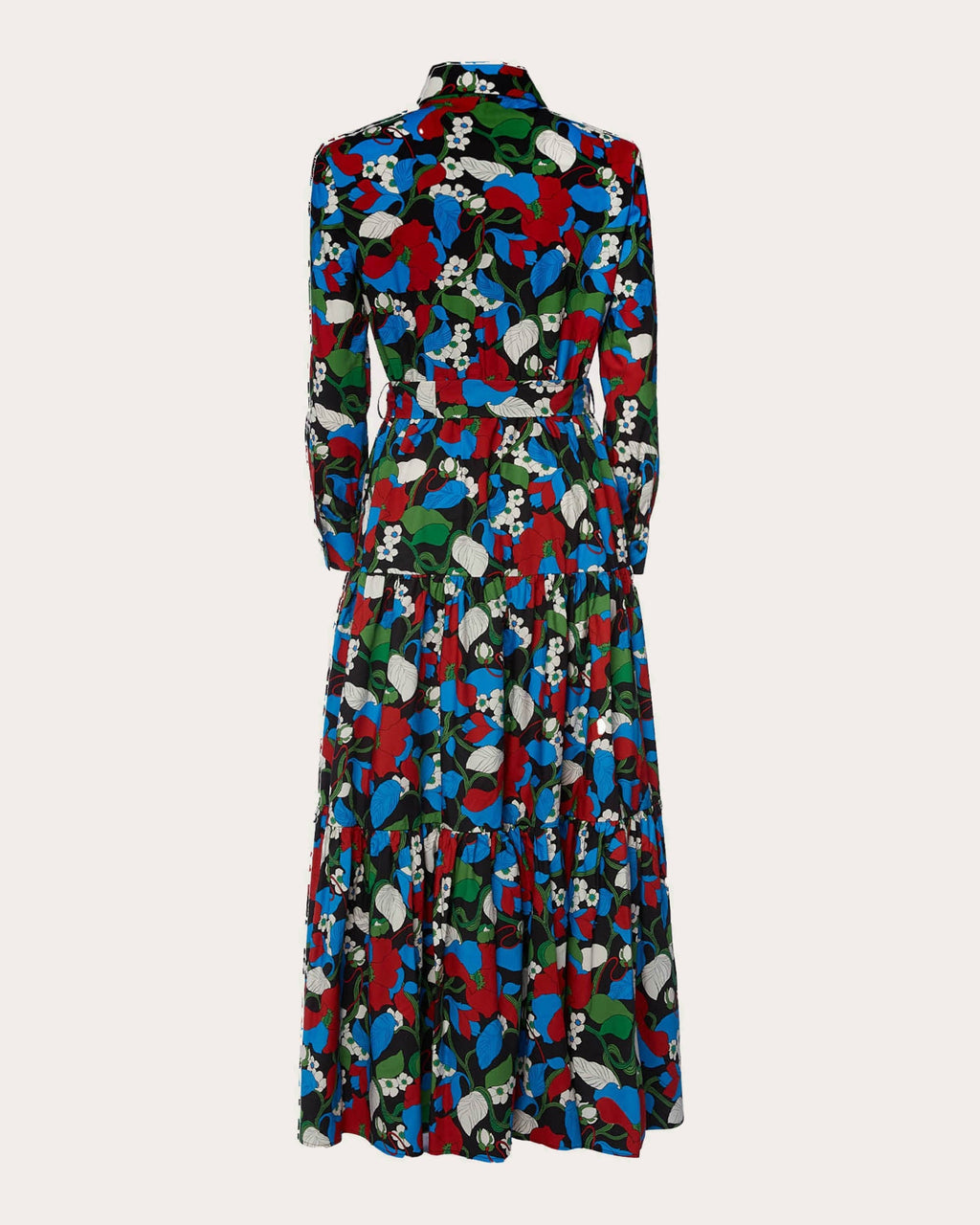 Bellini Tiered Printed Cotton-Poplin Maxi Dress