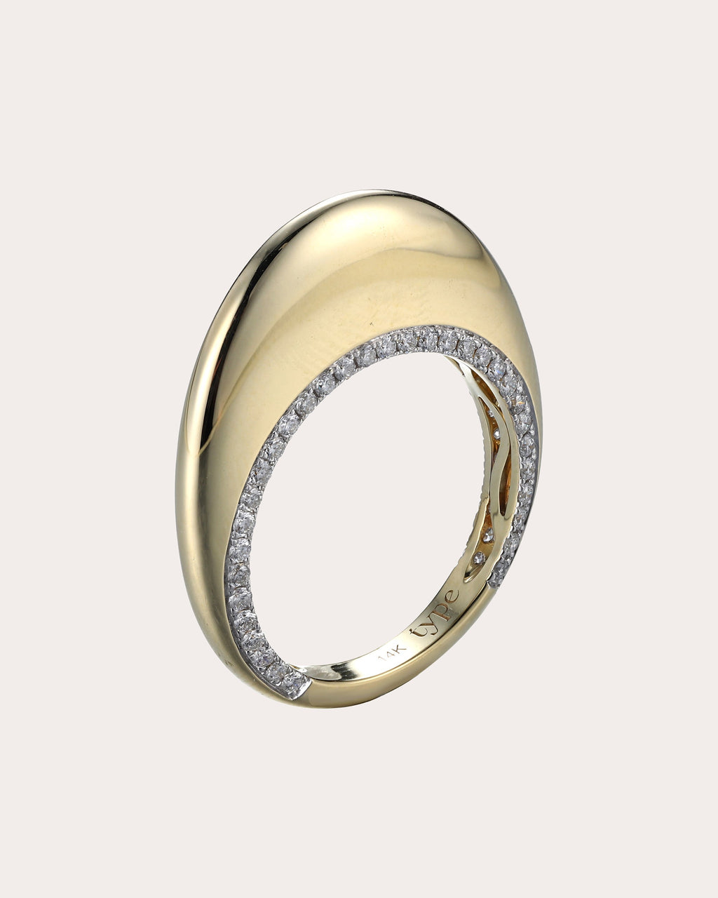6th Orbit 14K Gold Diamond Ring