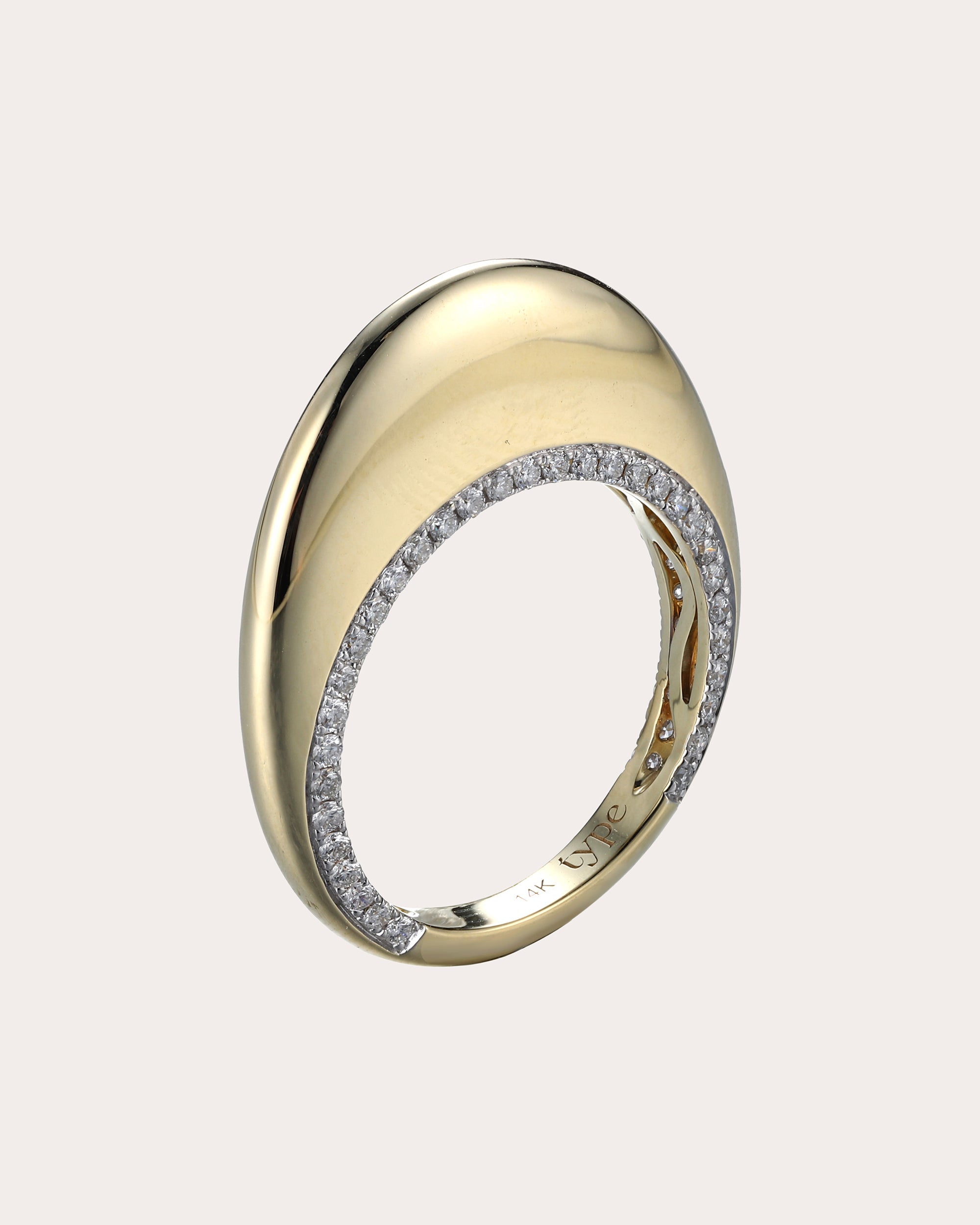 6th Orbit 14K Gold Diamond Ring