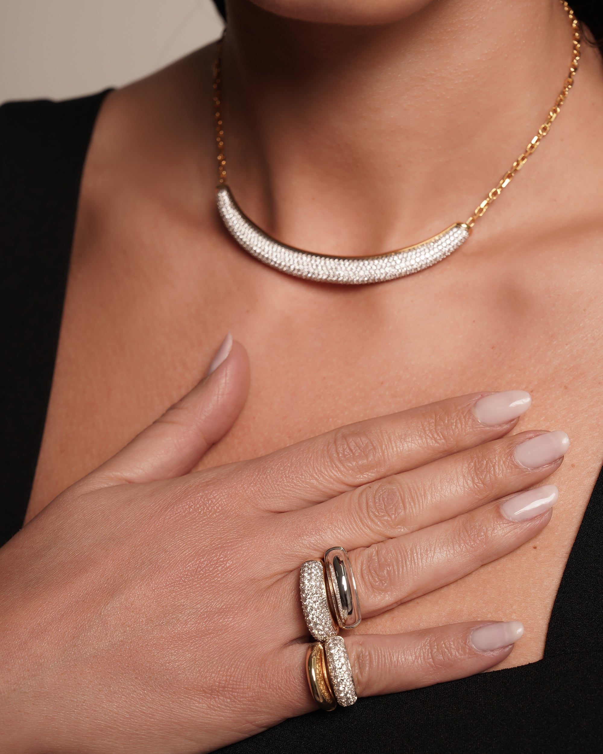 Luna Two-Tone 18K Gold Ring