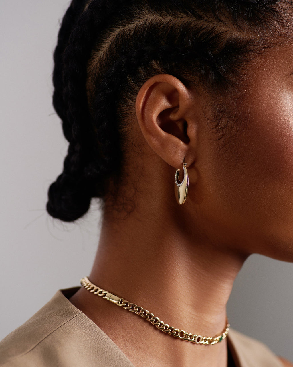 6th Orbit 14K Gold Diamond Earrings