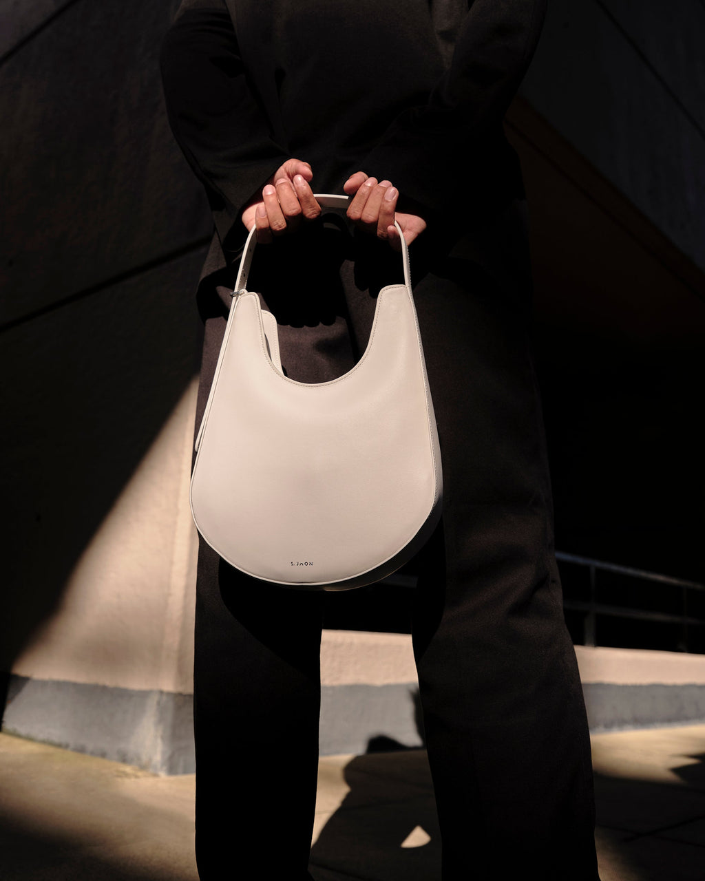 Lunar Leather Shoulder Bag