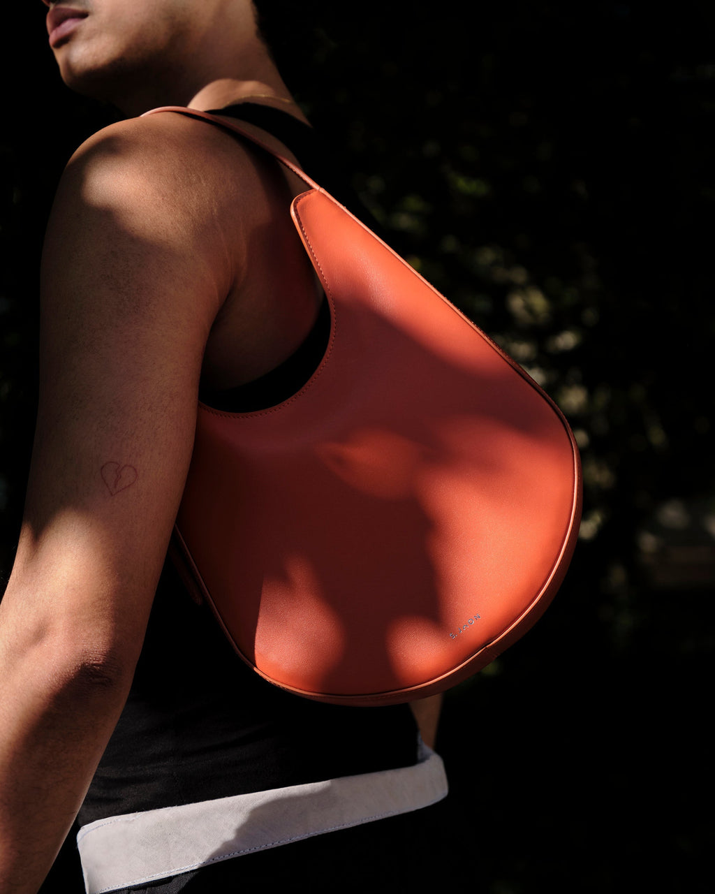 Lunar Leather Shoulder Bag