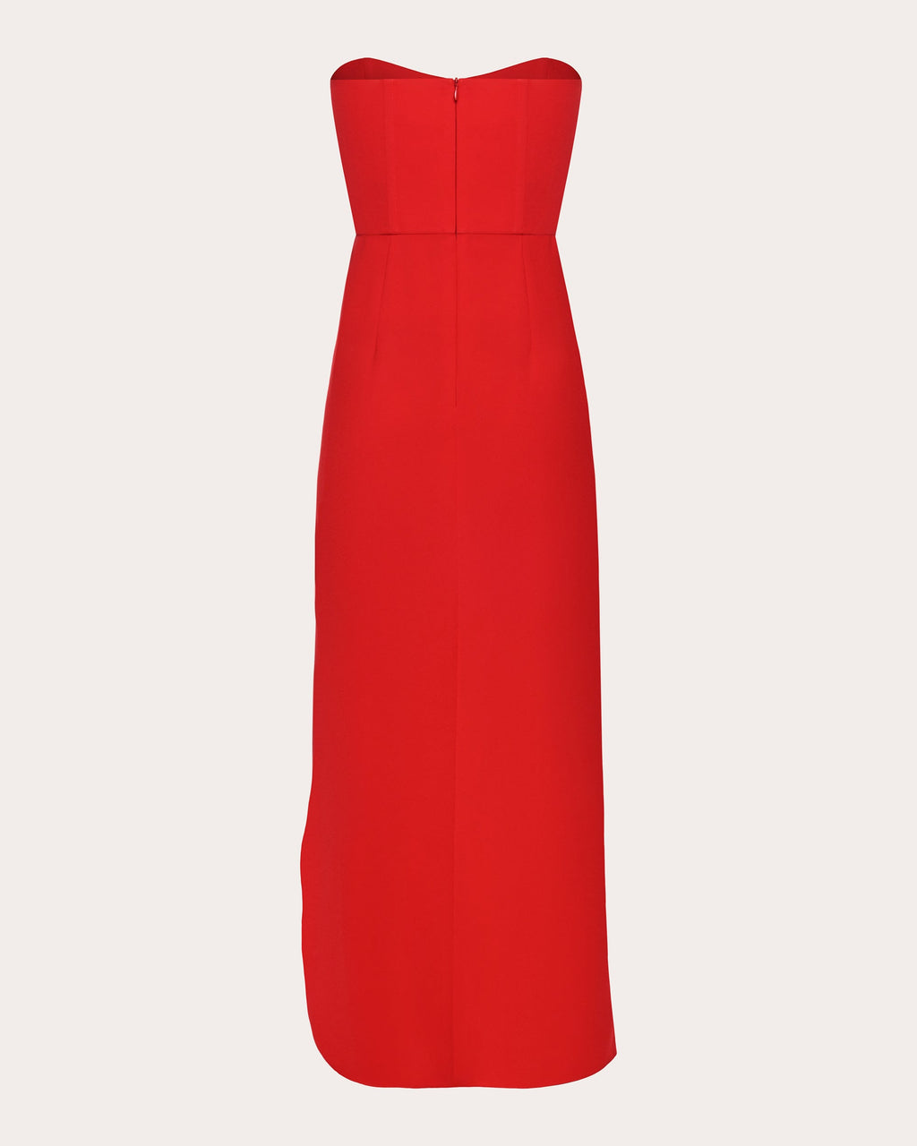 Draped Crepe Midi Dress