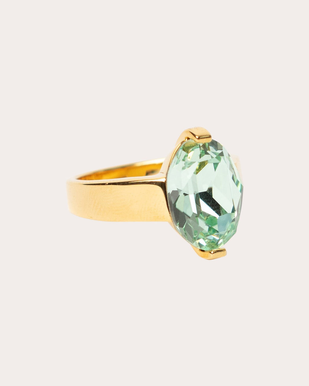 14K Gold-Plated Swarovski Crystal Ring
