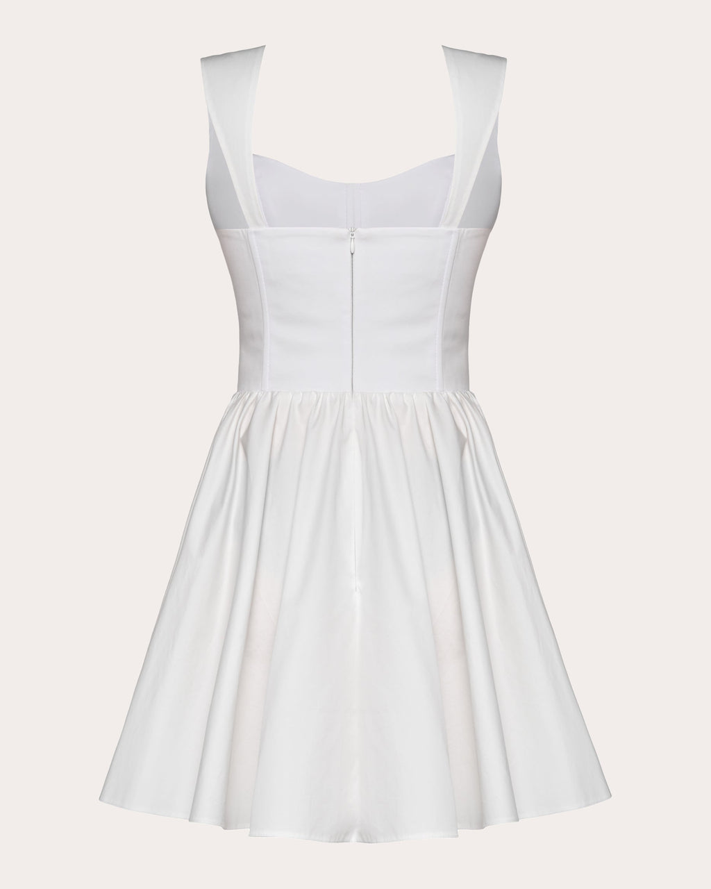 Corset-Detail Cotton Mini Dress