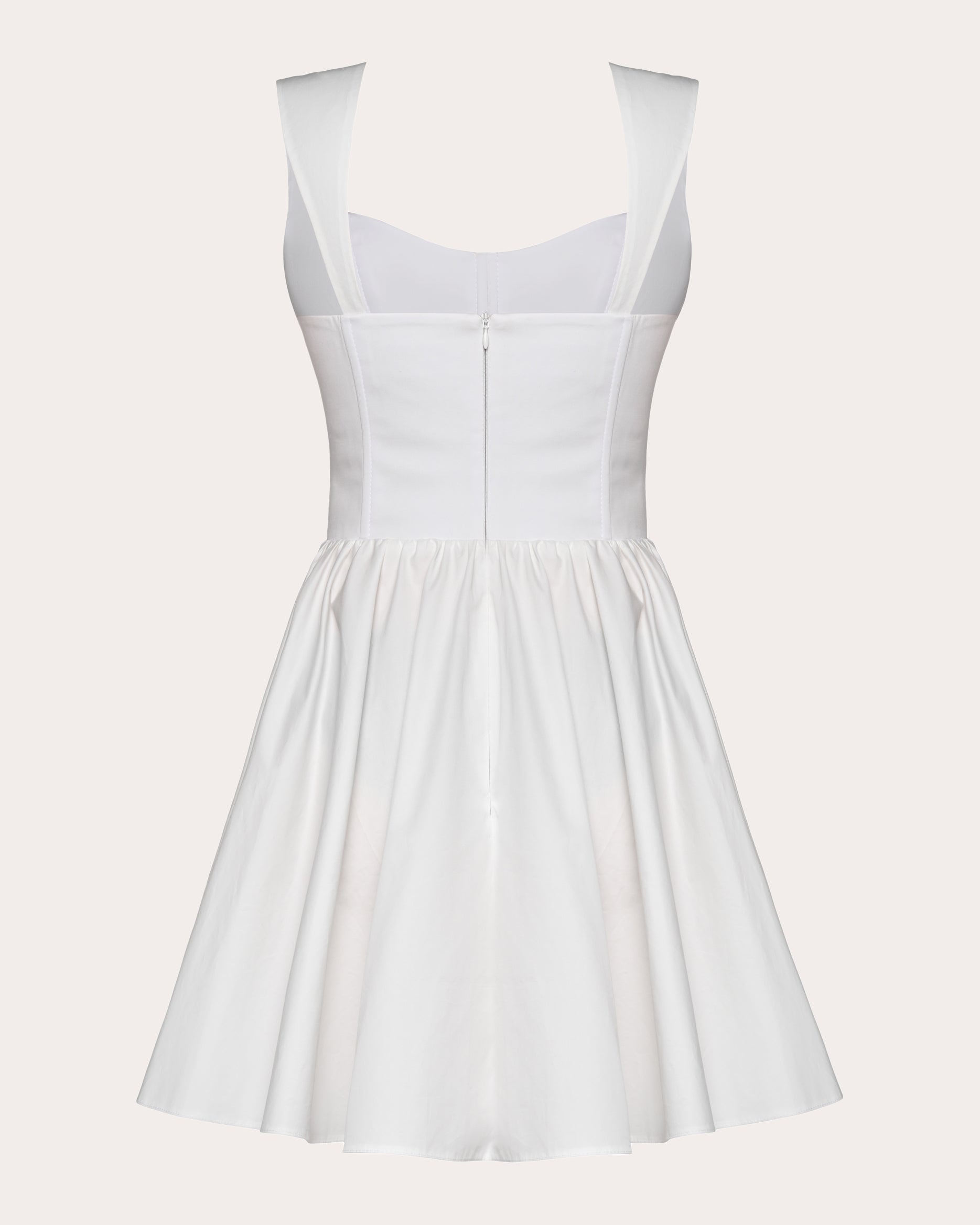 Corset-Detail Cotton Mini Dress