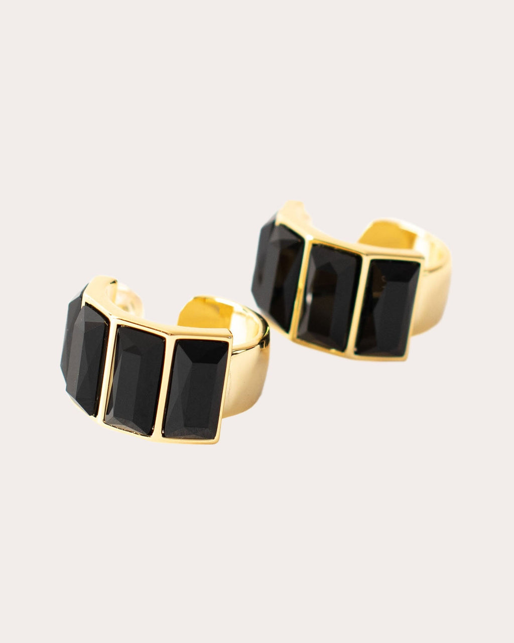 14K Gold-Plated Swarovski Crystal Hoop Earrings