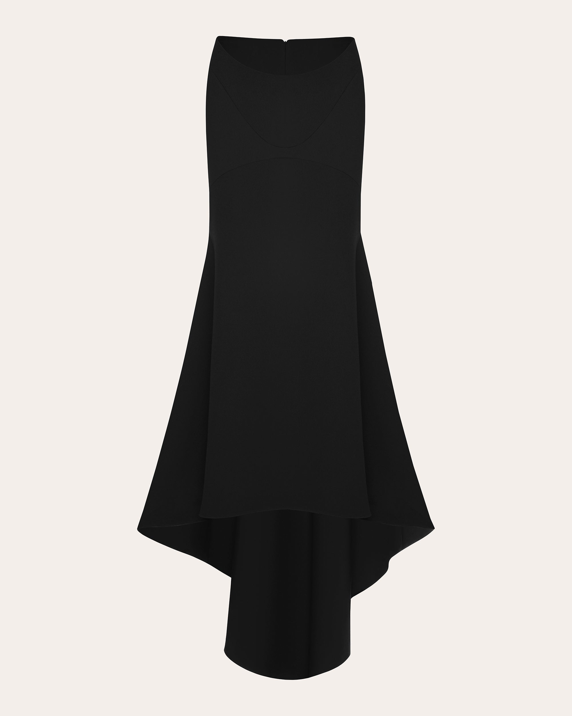 May Asymmetric Crepe Maxi Skirt