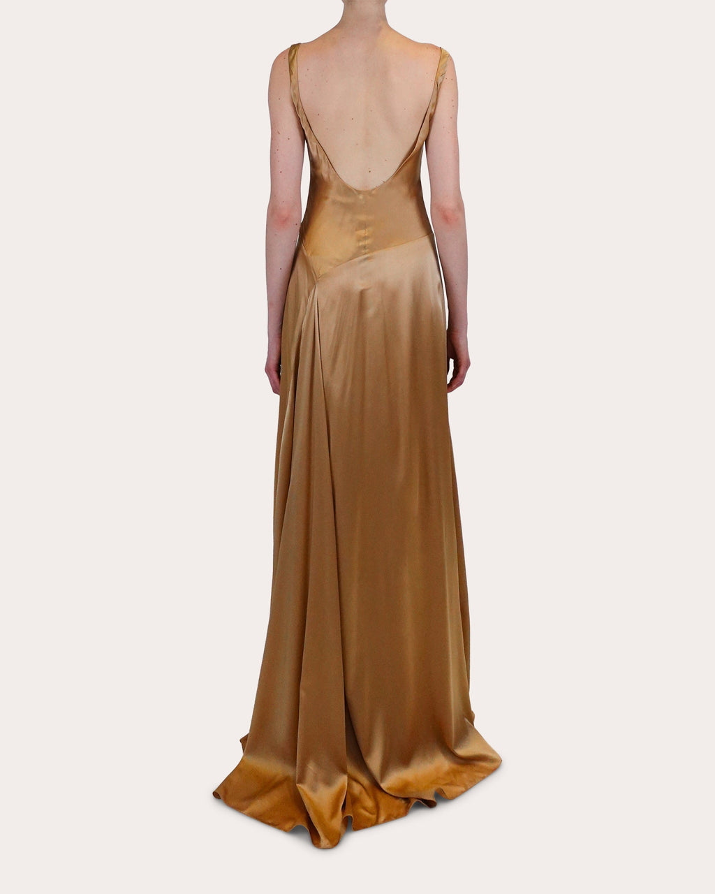 Deepika Bias-Cut Silk-Charmeuse Gown