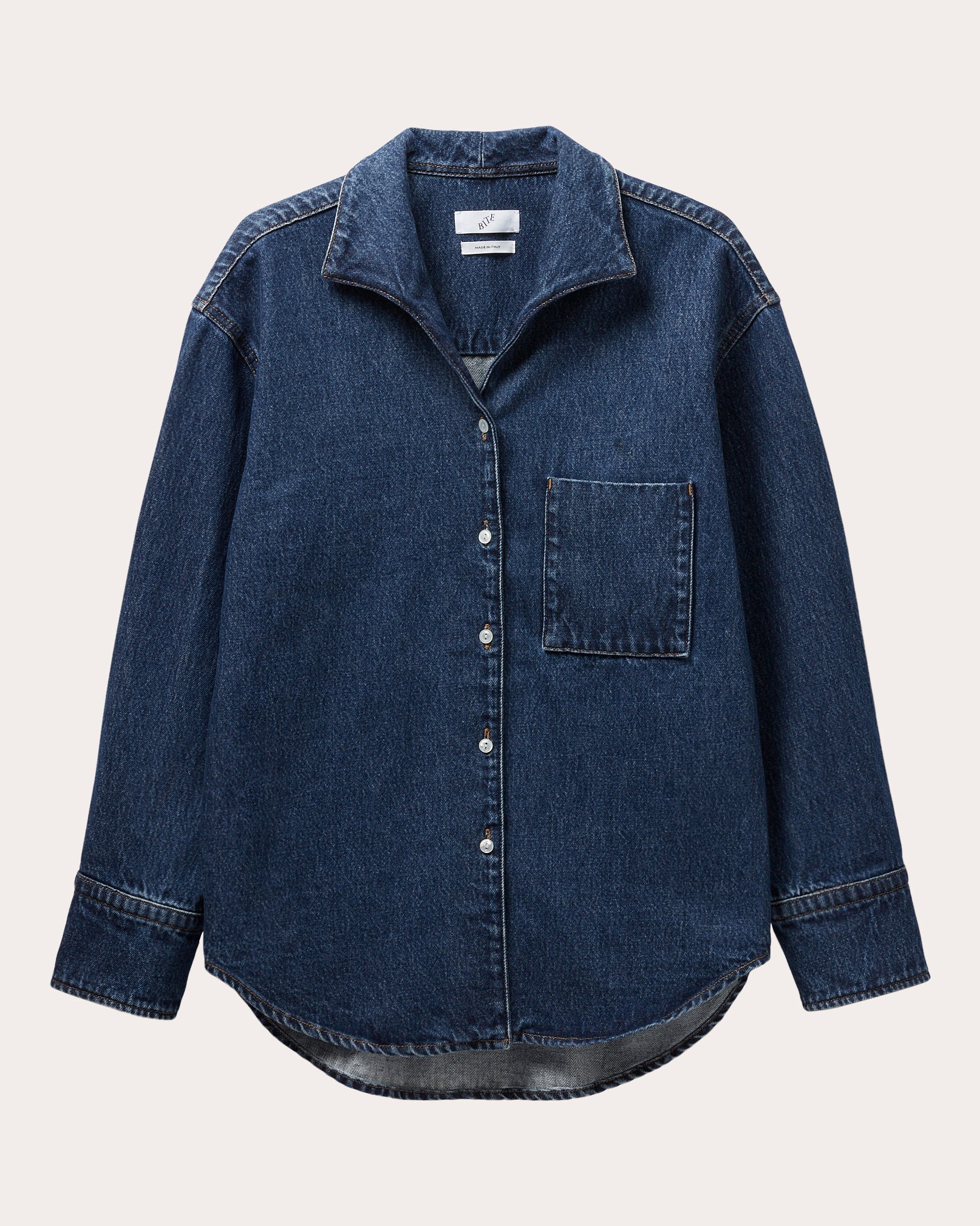 Denim Collared Shirt