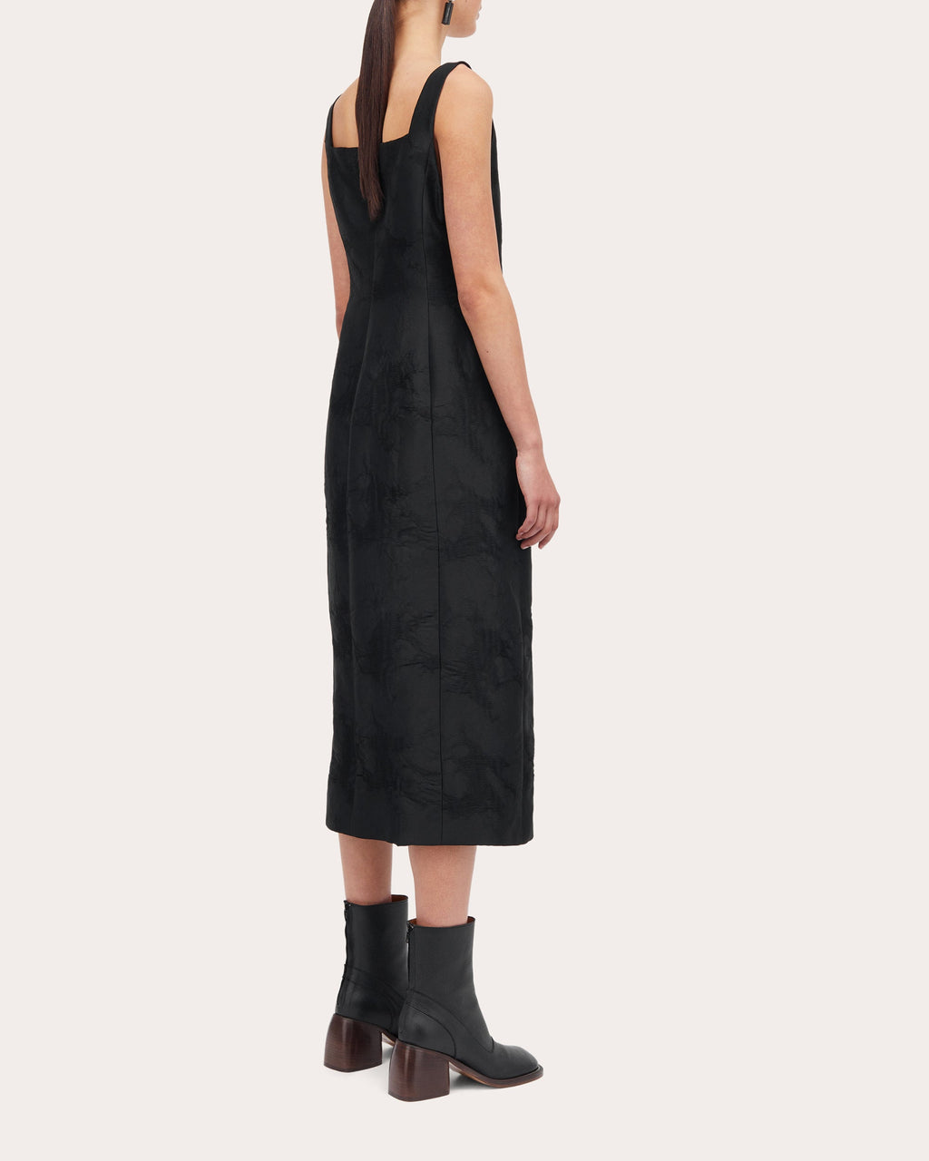 Dova Techno-Jacquard Midi Dress