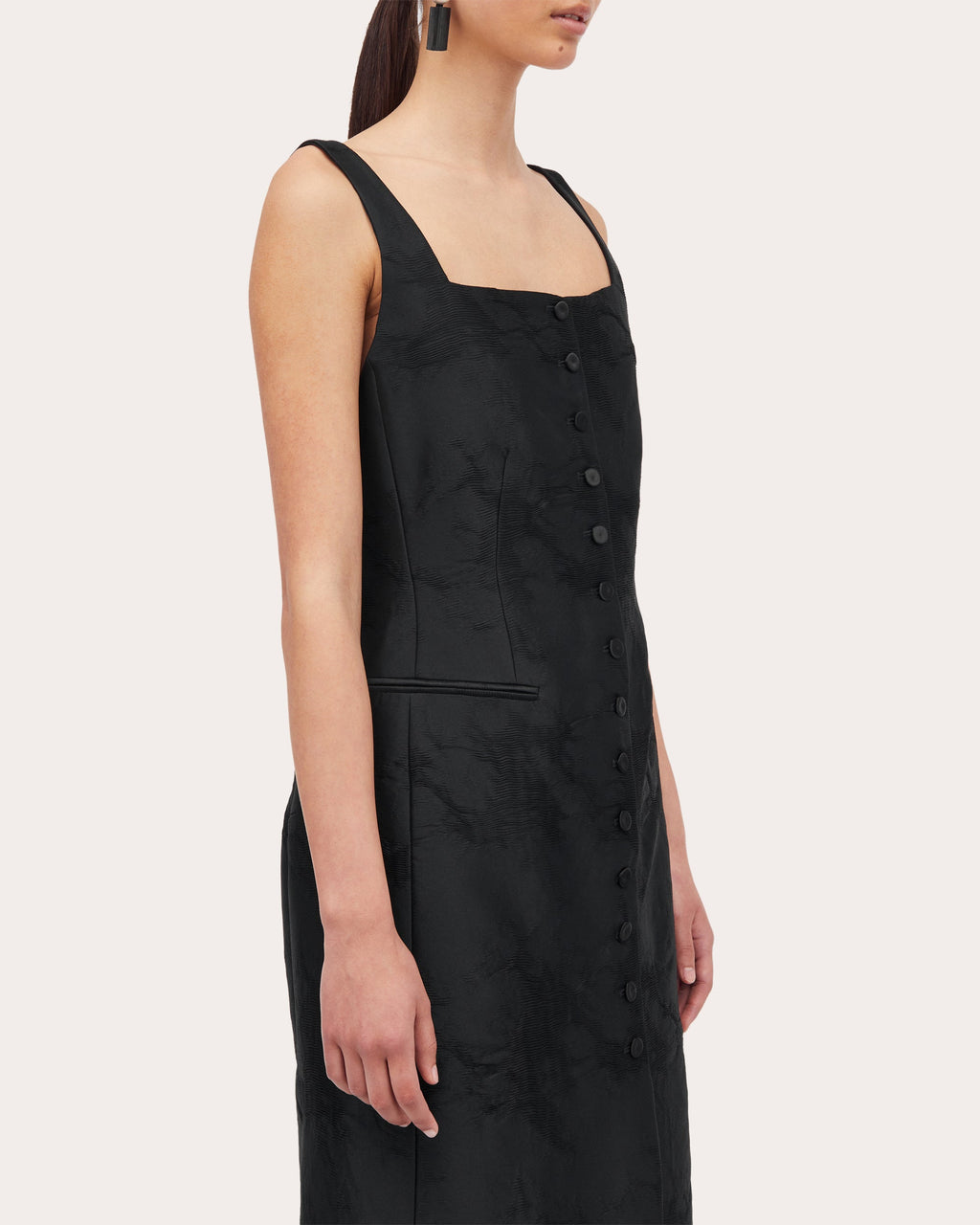 Dova Techno-Jacquard Midi Dress