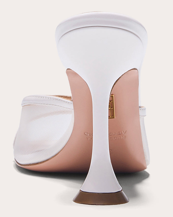 Candy 95 Leather Trimmed Mesh Mule