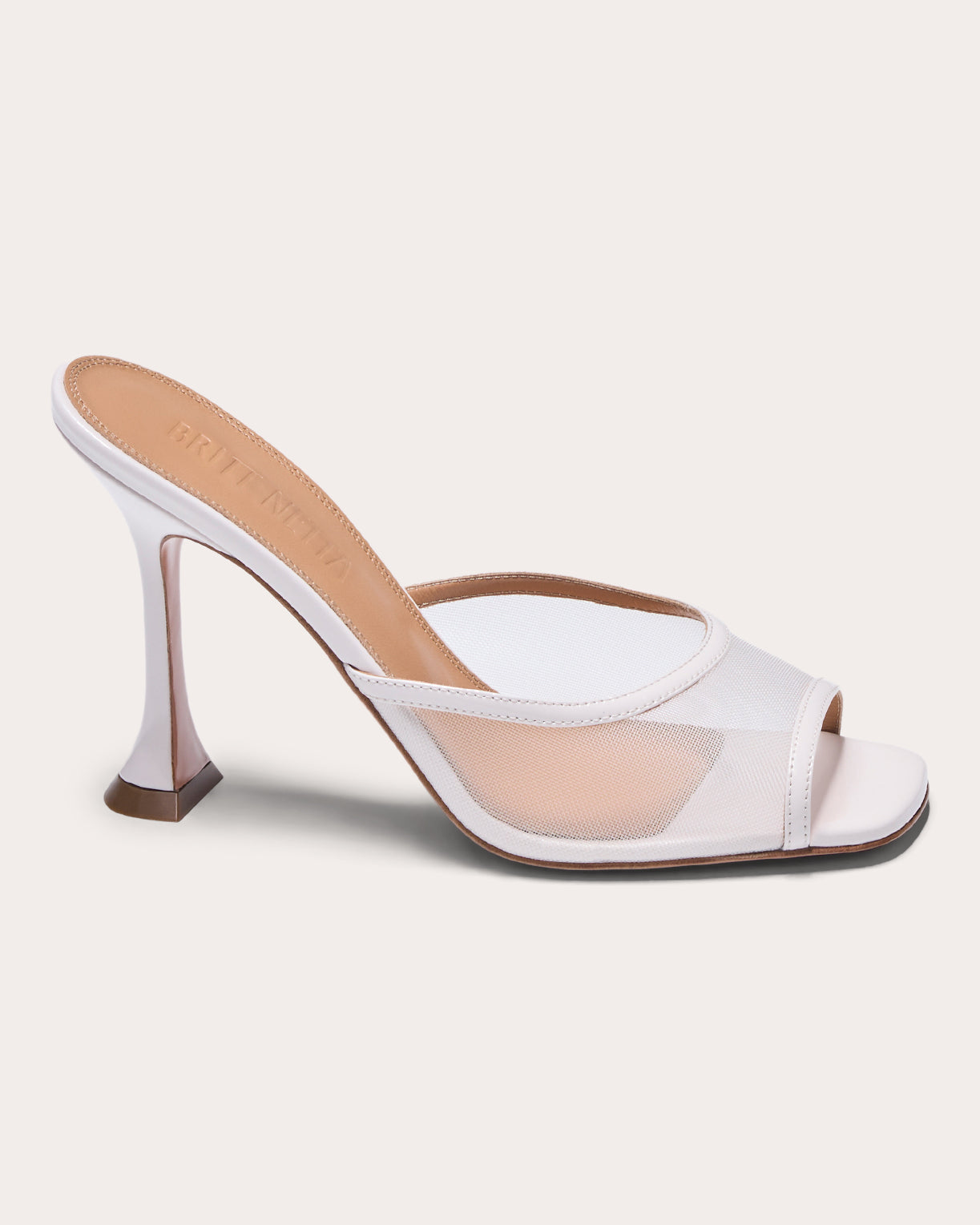 Candy 95 Leather Trimmed Mesh Mule