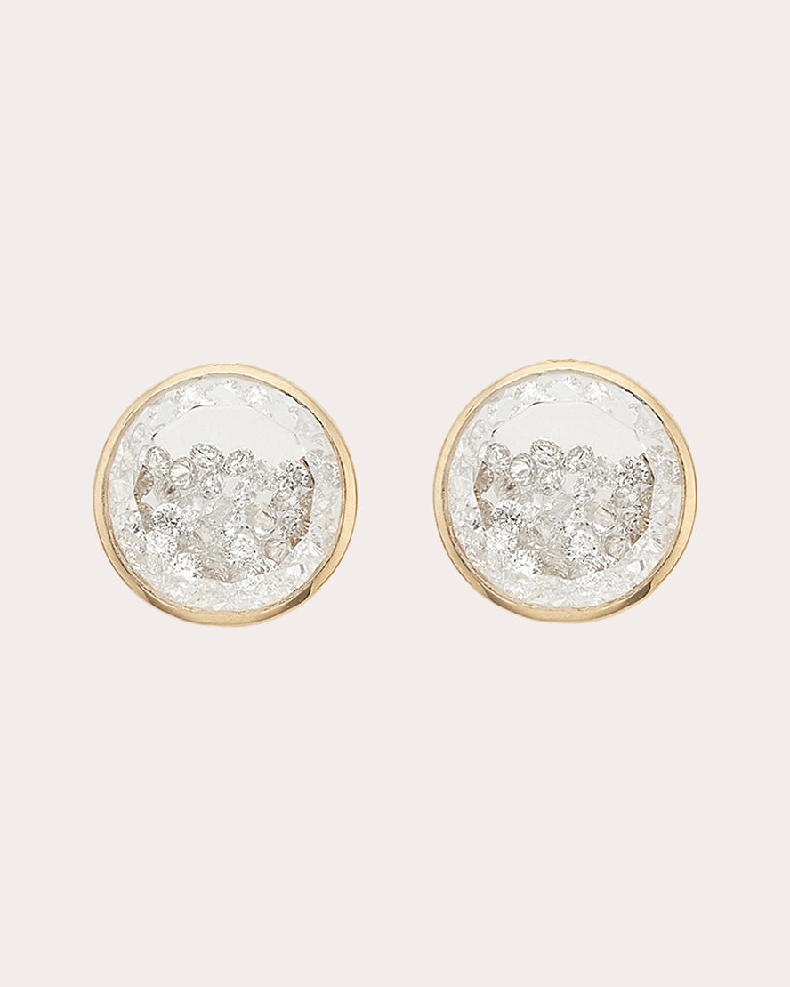 Naipe 18K Gold Diamond Shaker Stud Earrings
