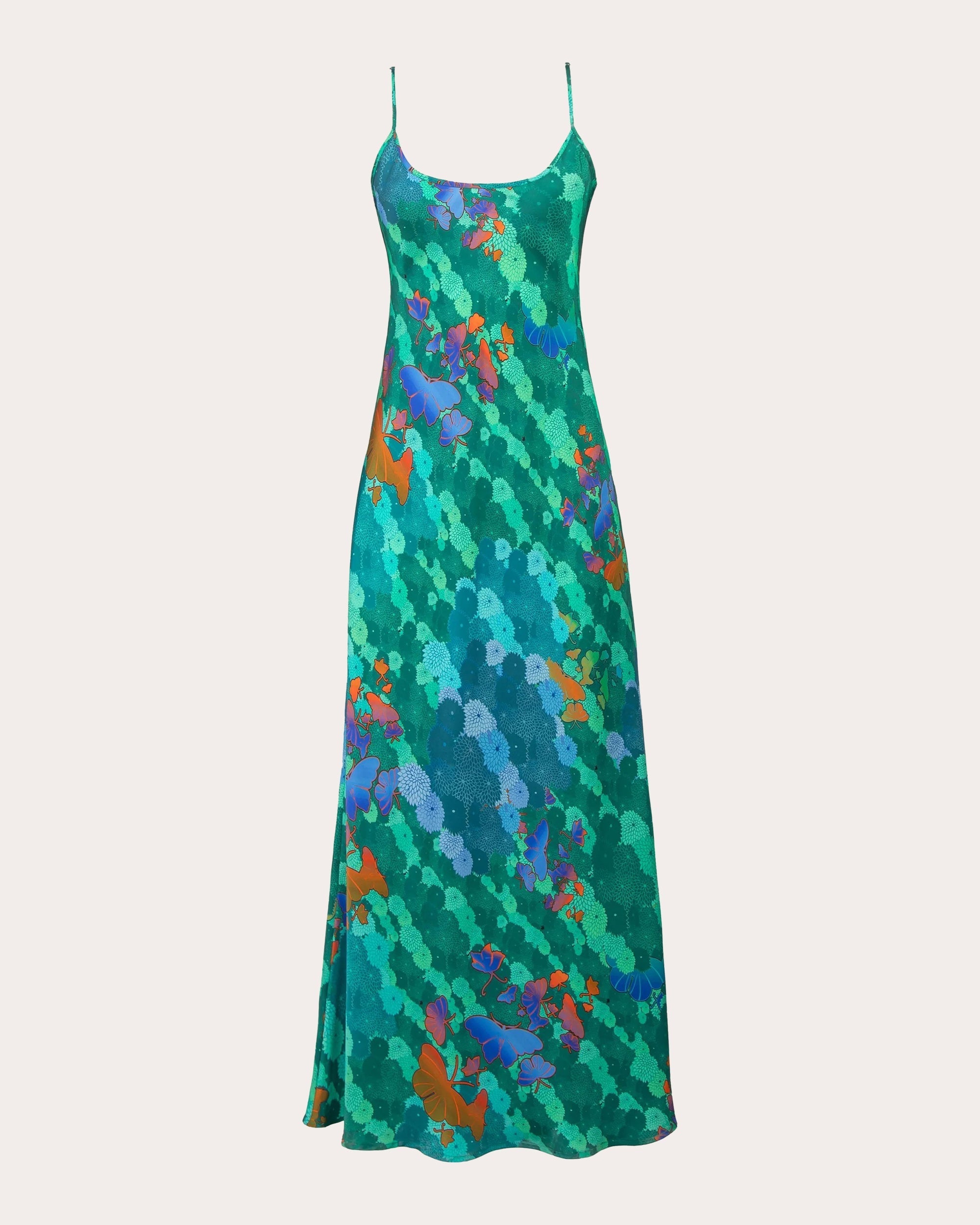 Edo Niwa Silk Maxi Slip Dress