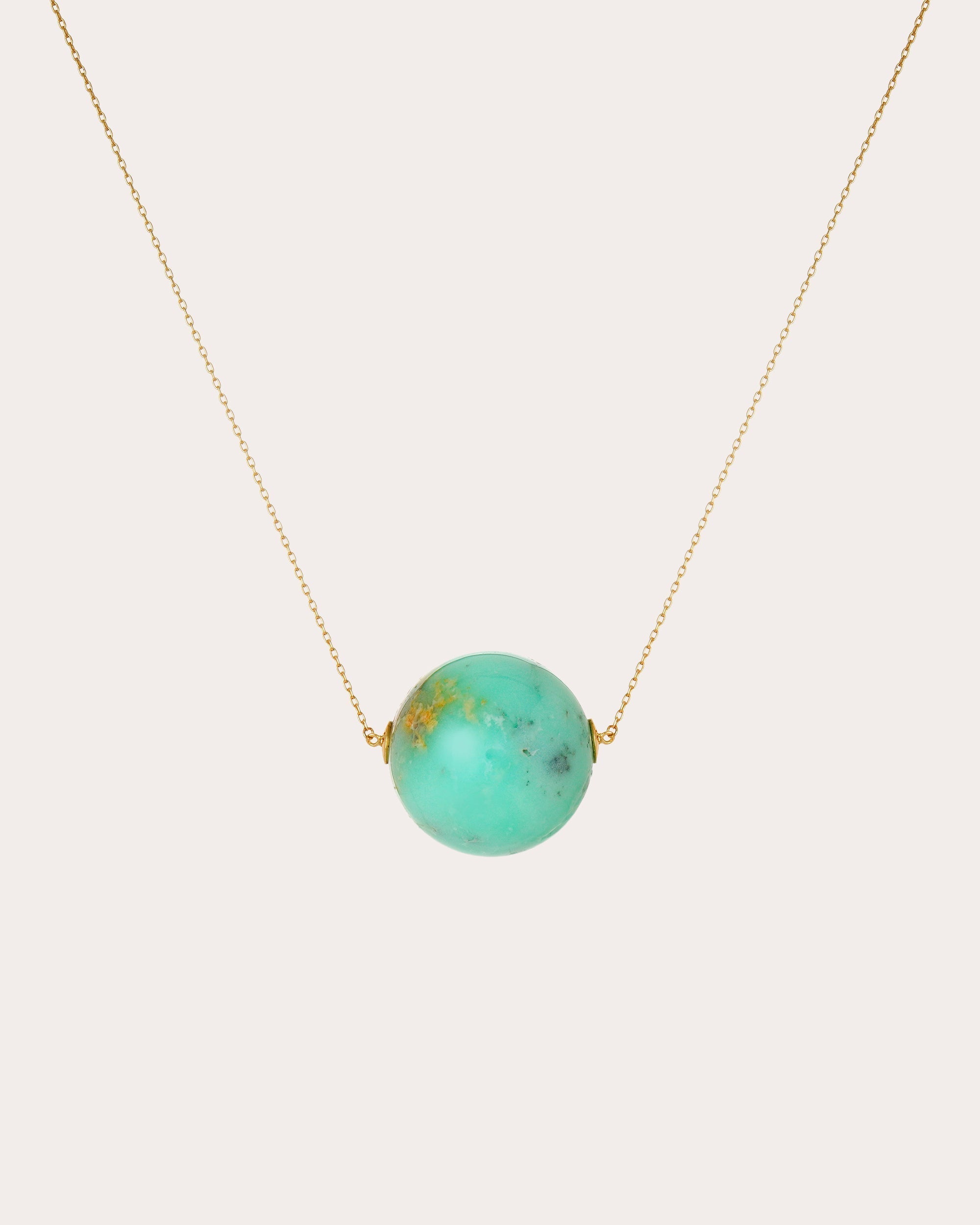 Soleil 18K Gold Chrysoprase Pendant Necklace