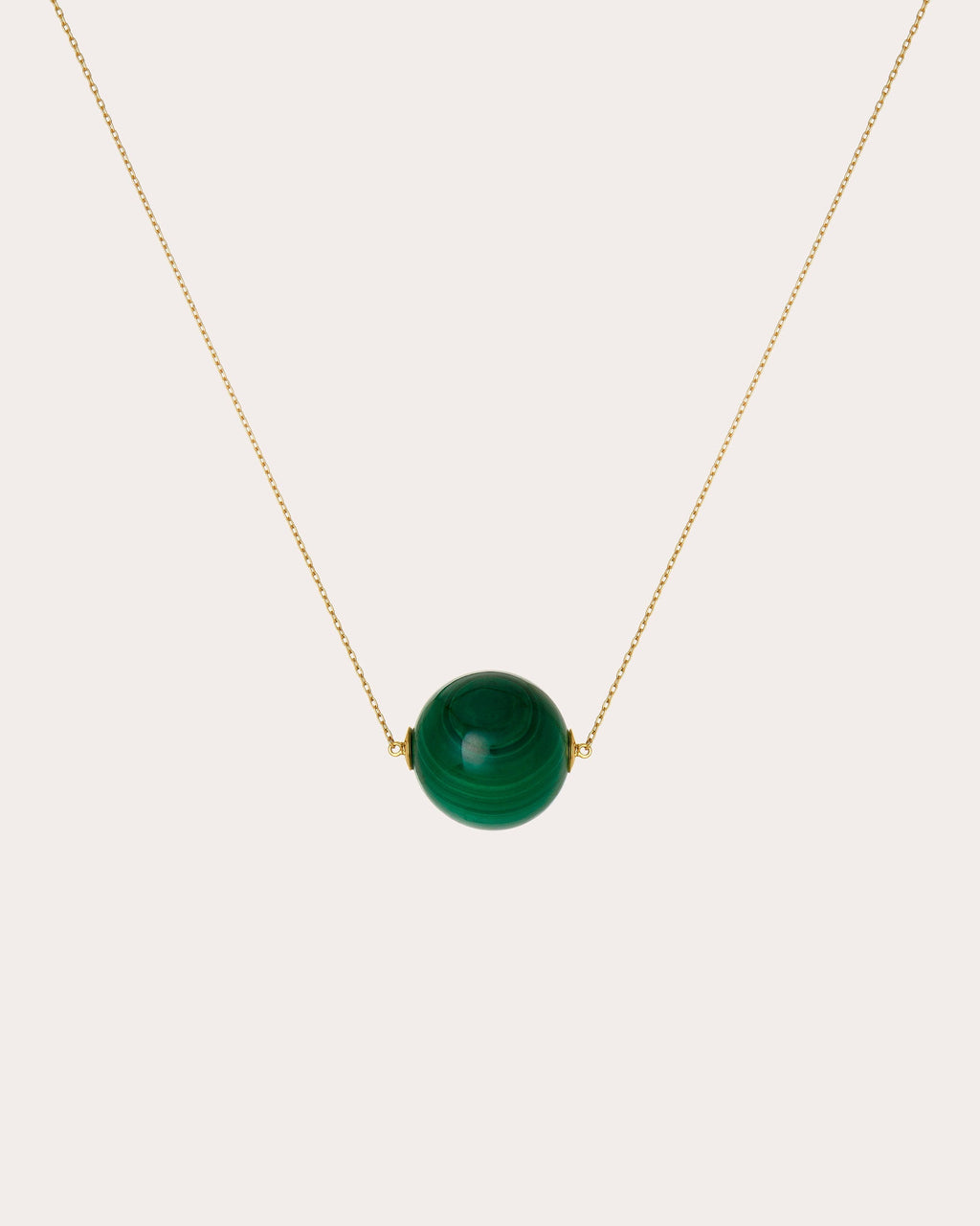 Soleil 18K Gold Malachite Pendant Necklace