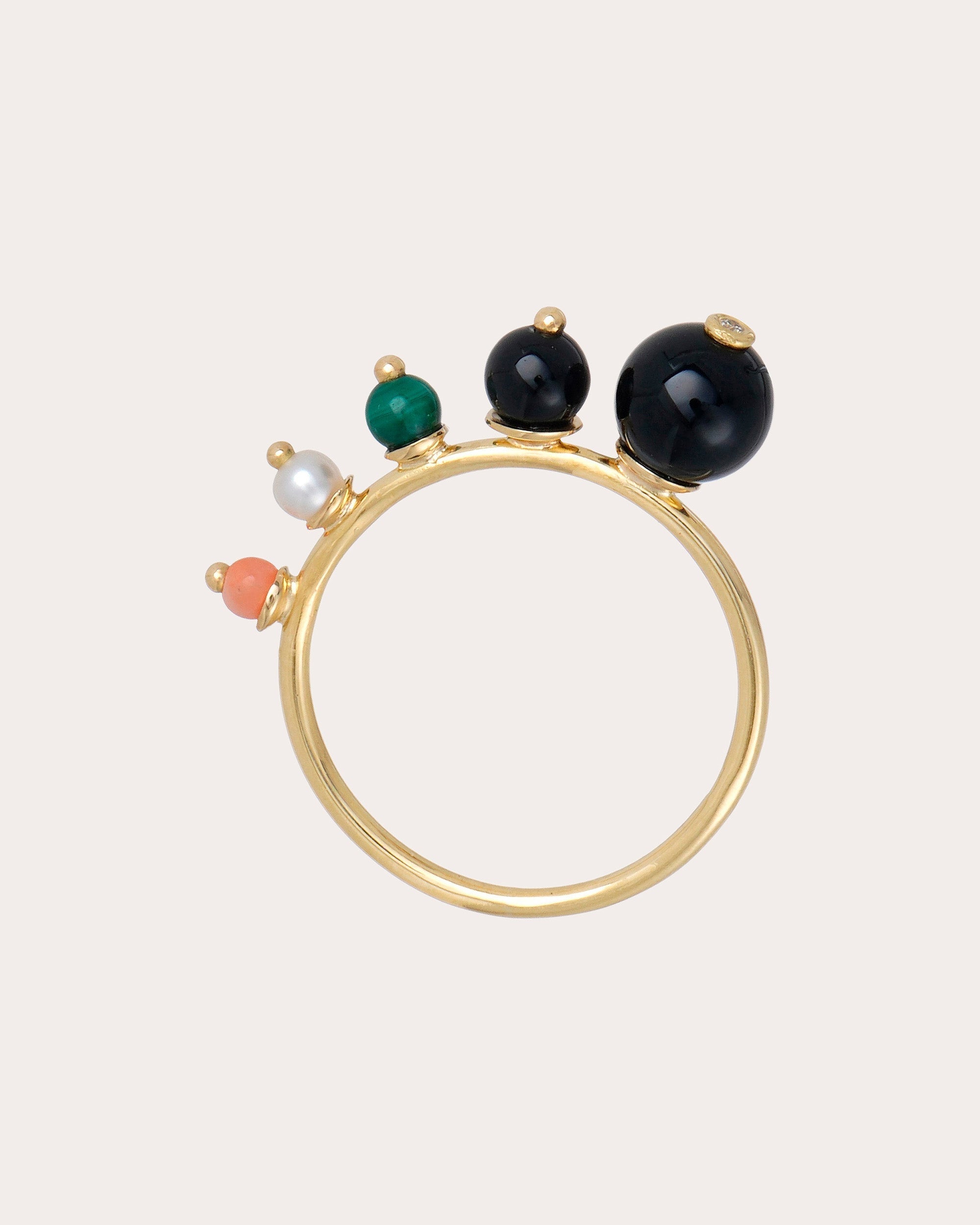 Soleil 18K Gold Multi-Stone Ring