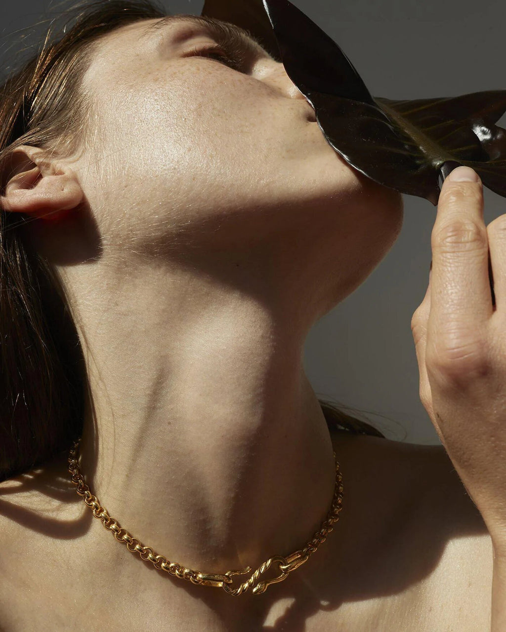 Serpent Gold-Tone Chain Necklace