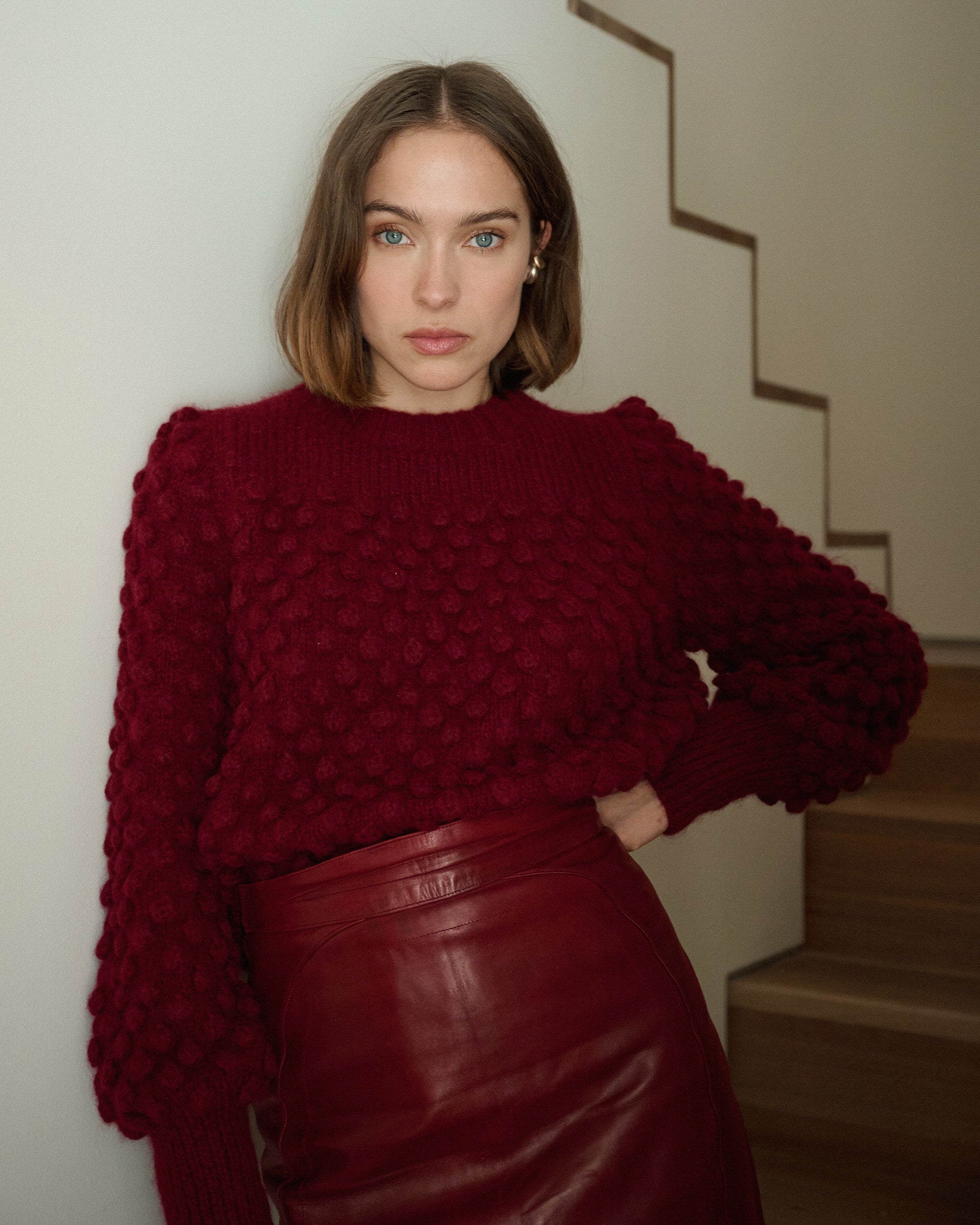 Camila Textured Alpaca-Blend Sweater