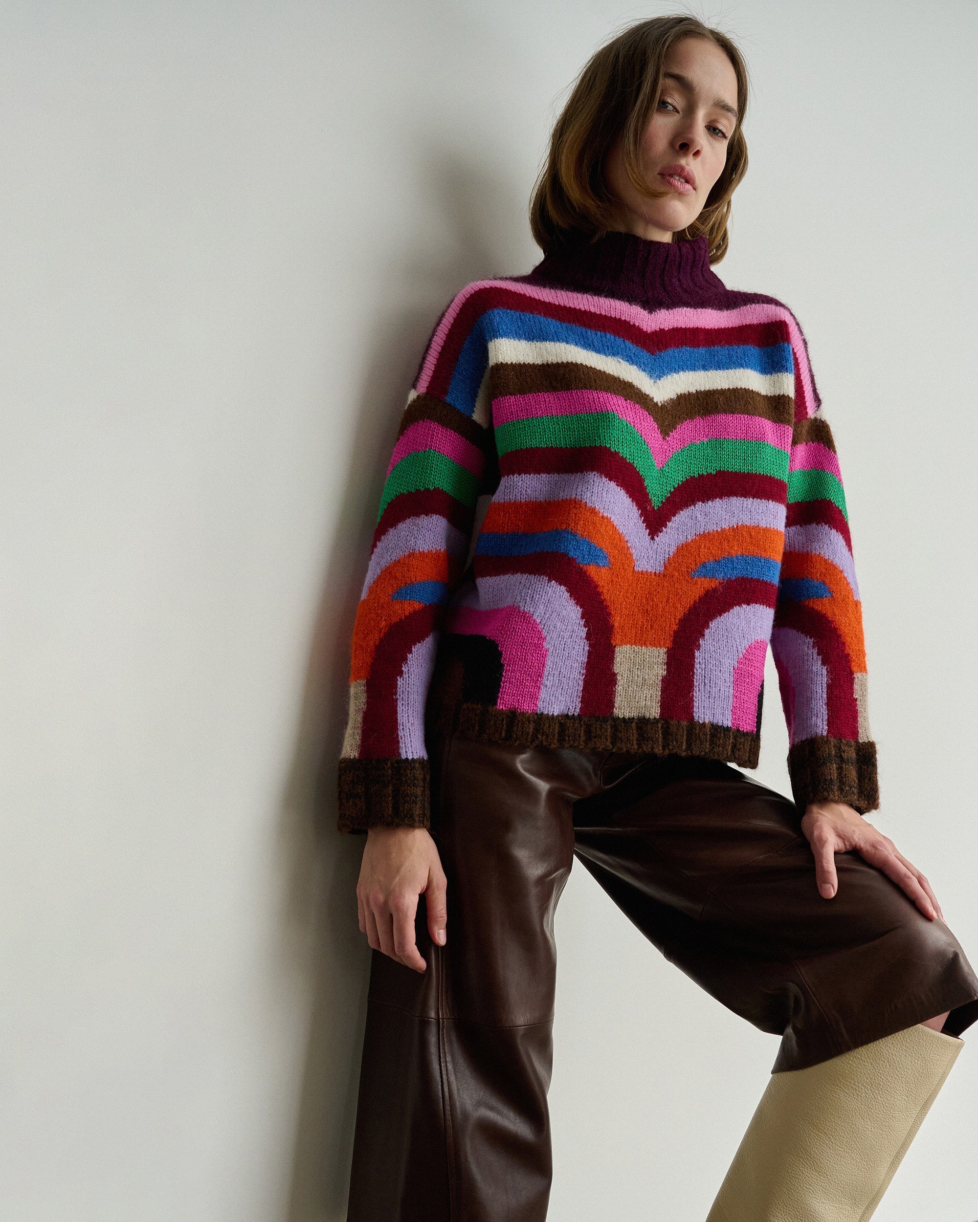 Sarah Mock Neck Sweater