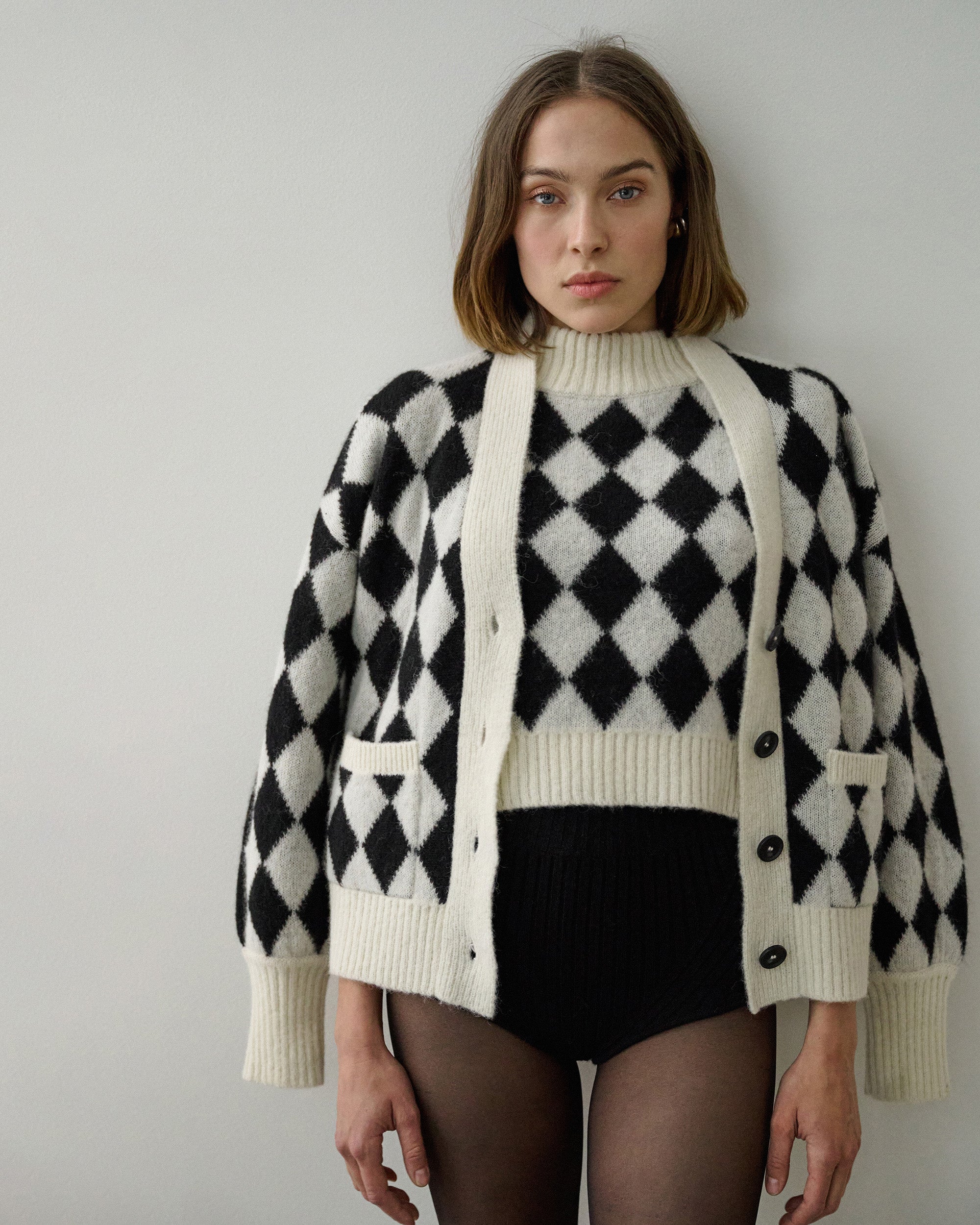 Charly Jacquard-Knit Alpaca-Blend Cardigan